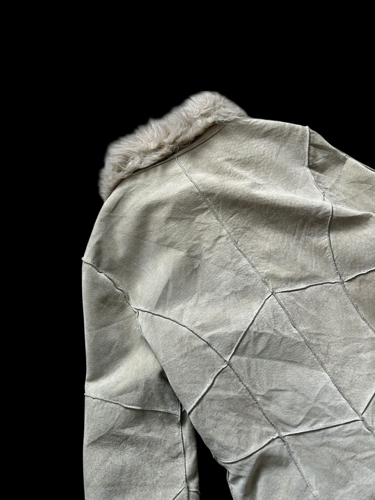Japanese Brand Vintage Morgan De Toi Pig Suede Leather Fur Jacket I6W9 LGB Size M / US 6-8 / IT 42-44 - 12 Thumbnail