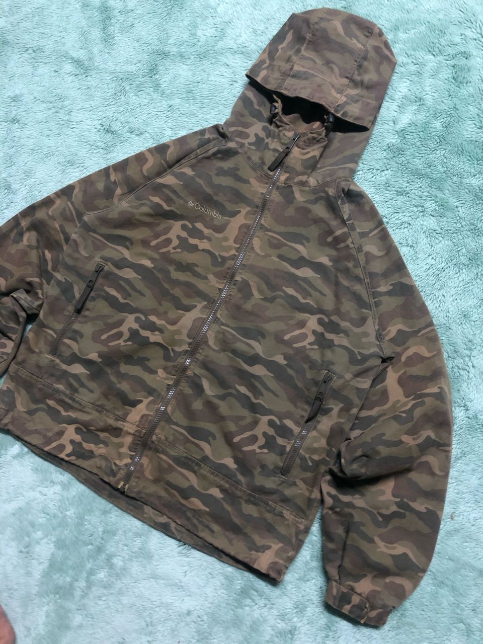 Columbia × Vintage VINTAGE COLUMBIA CAMOUFLAGE HOODED JACKET GOPCORE Size US M / EU 48-50 / 2 - 7 Thumbnail