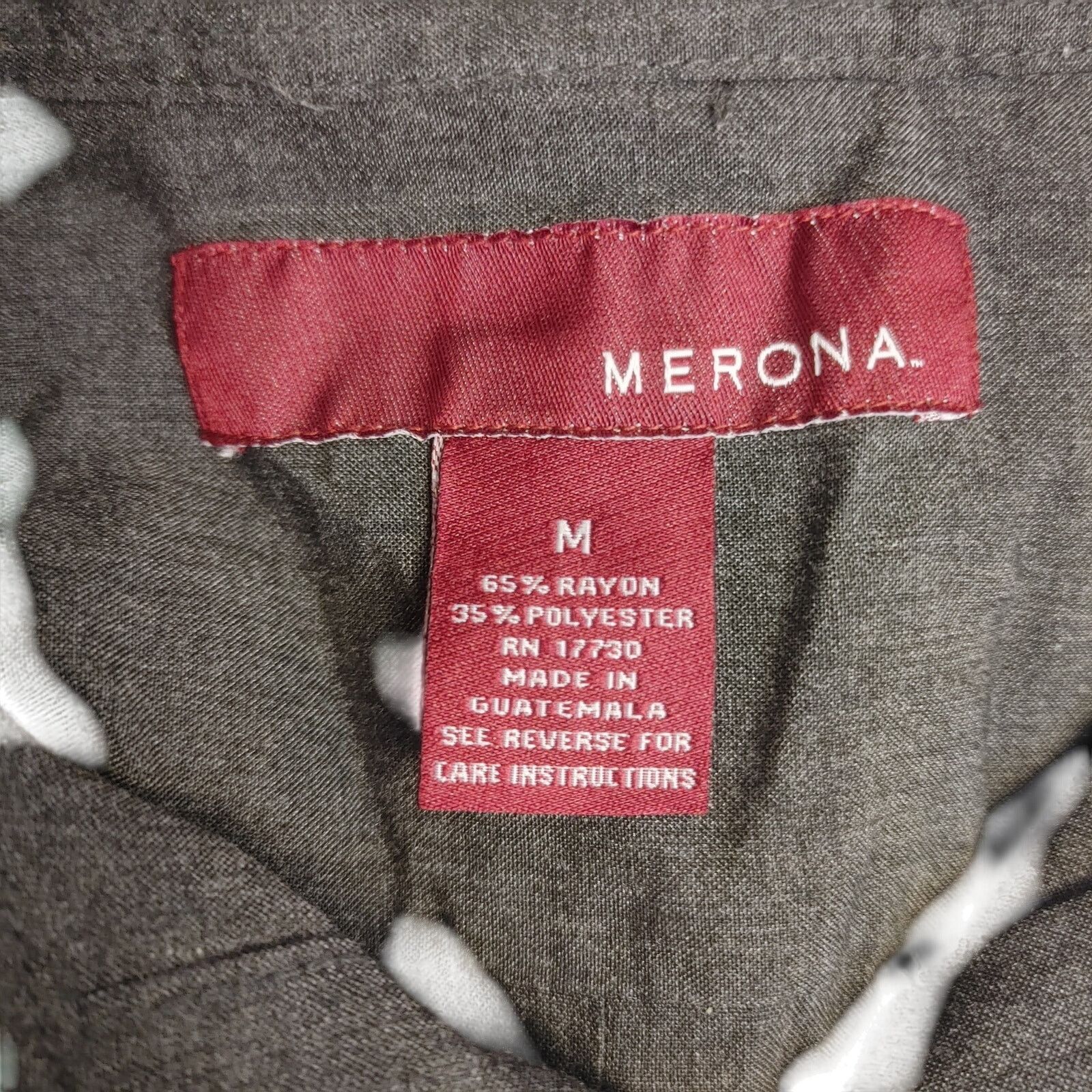 Merona Merona Men's M Dark Grey Jersey Knit Long Sleeve Shirt Size US M / EU 48-50 / 2 - 3 Thumbnail