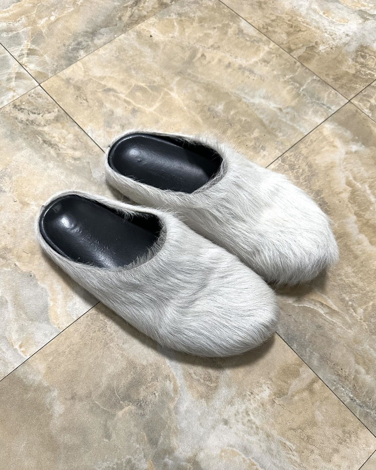 Marni Marni Fussbet Sabot Calf-Hair Slippers Size US 10 / EU 43 - 2 Thumbnail