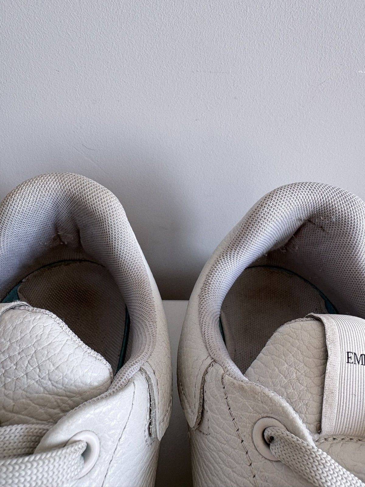 Emporio Armani Emporio Armani sneakers white leather casual size 44 men's Size US 11 / EU 44 - 6 Thumbnail
