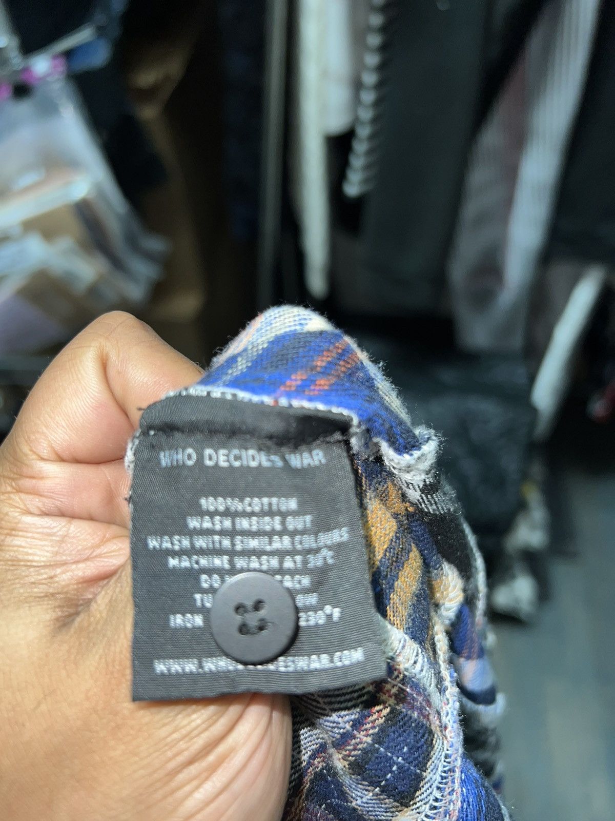 Who Decides War WHO DECIDES WAR FLANNEL LONG SLEEVE Size US M / EU 48-50 / 2 - 8 Thumbnail