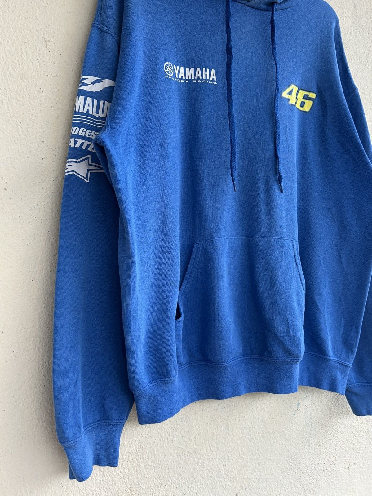 Yamaha VR 46 The Doctor Yamaha Factory Racing Sunfaded Hoodie Size US XL / EU 56 / 4 - 5 Thumbnail