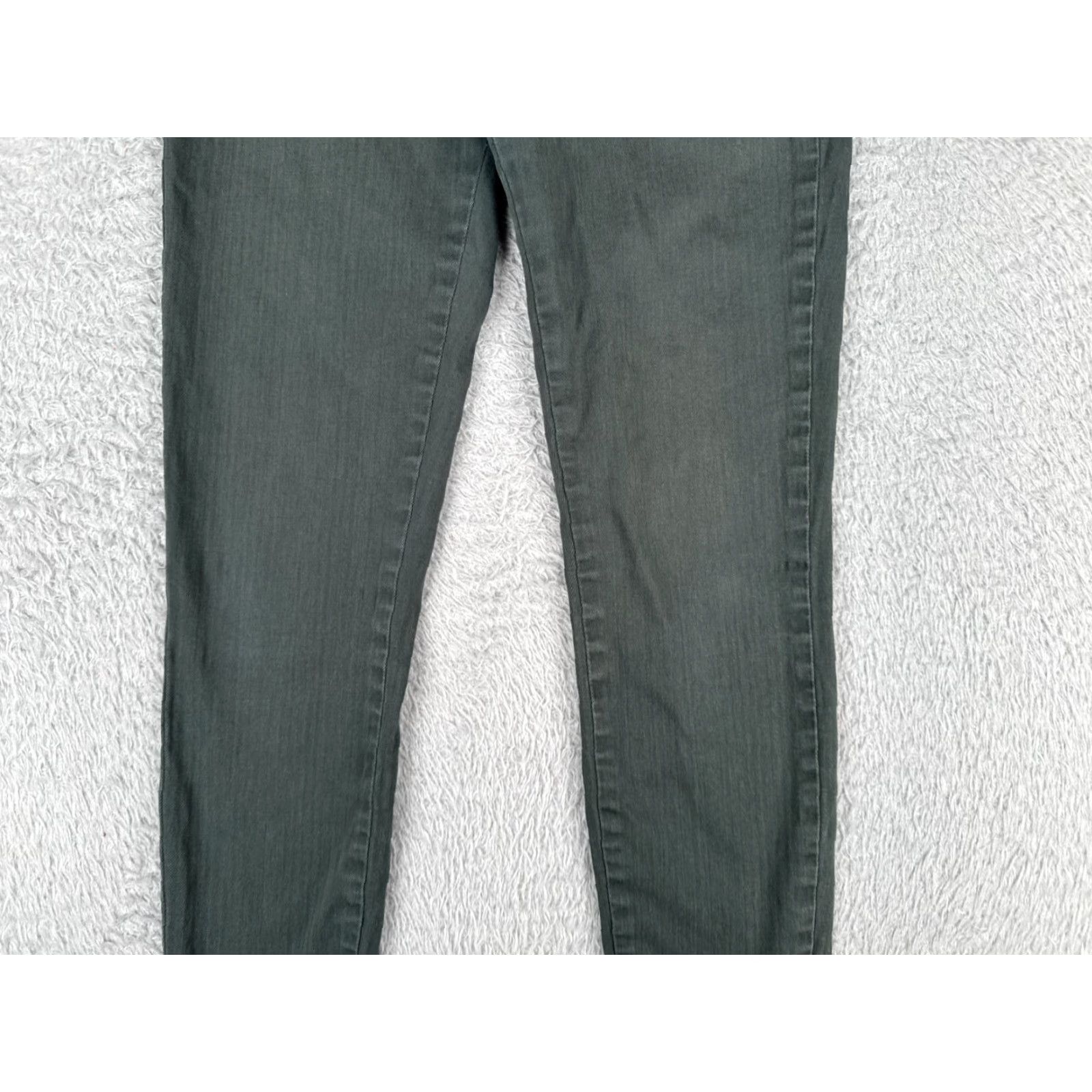 J Brand JBrand Jeans Womnens 25 Gray Green Denim Skinny Cotton Blend Mid Rise 25x29 Size 42" / US 20 - 3 Thumbnail
