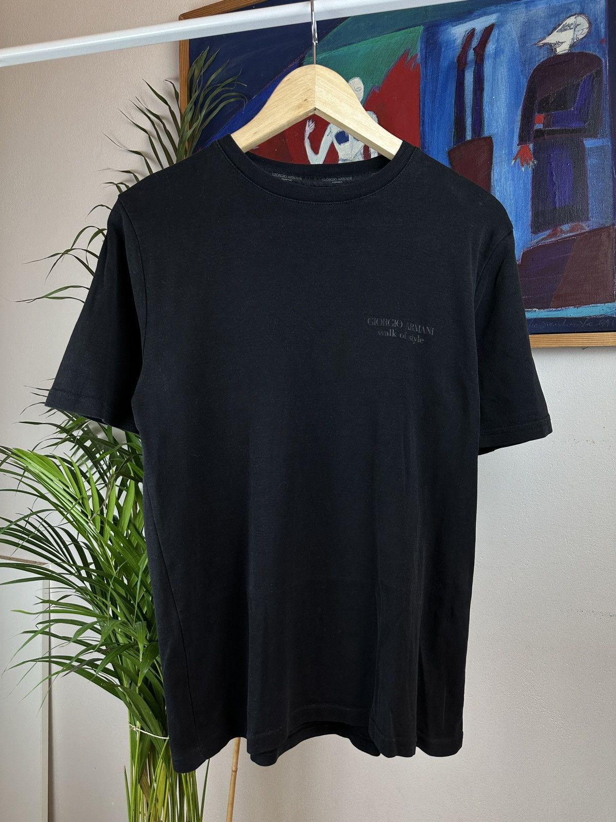 Vintage Giorgio Armani walk of style basic tee t-shirt | Grailed
