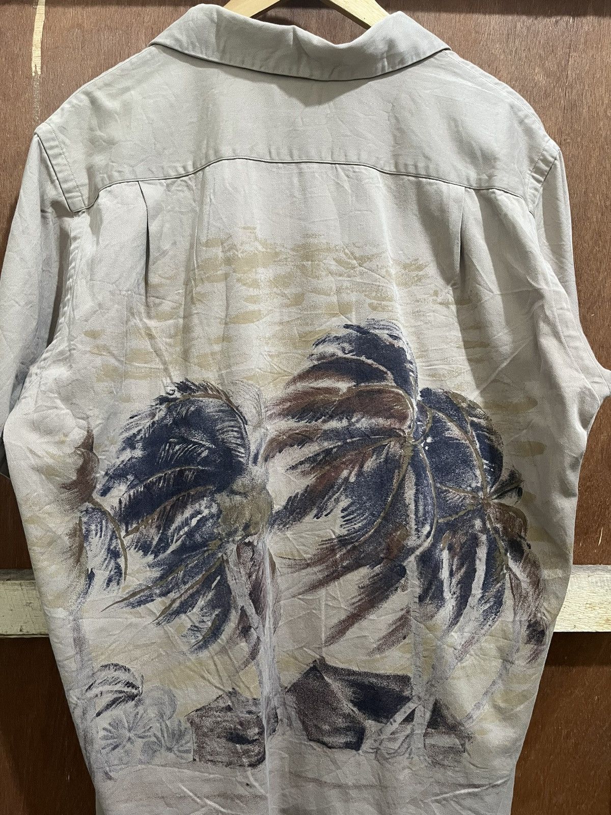 Polo Ralph Lauren Vintage Polo Ralph Lauren Vintage Camp Beige Palm Tree Shirt Size US M / EU 48-50 / 2 - 5 Thumbnail