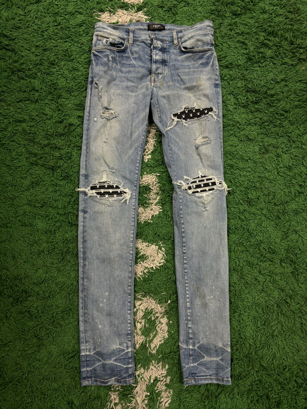 Pre-owned Amiri Mx1 Playboy Blue 33