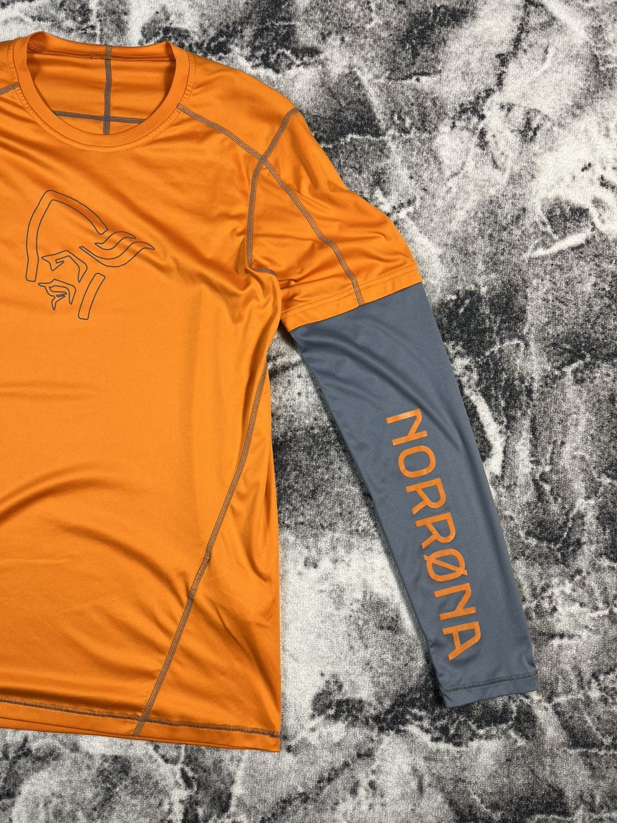 Norrona Norrøna Tech Long Sleeve Shirt Orange Outdoor Size US M / EU 48-50 / 2 - 3 Thumbnail