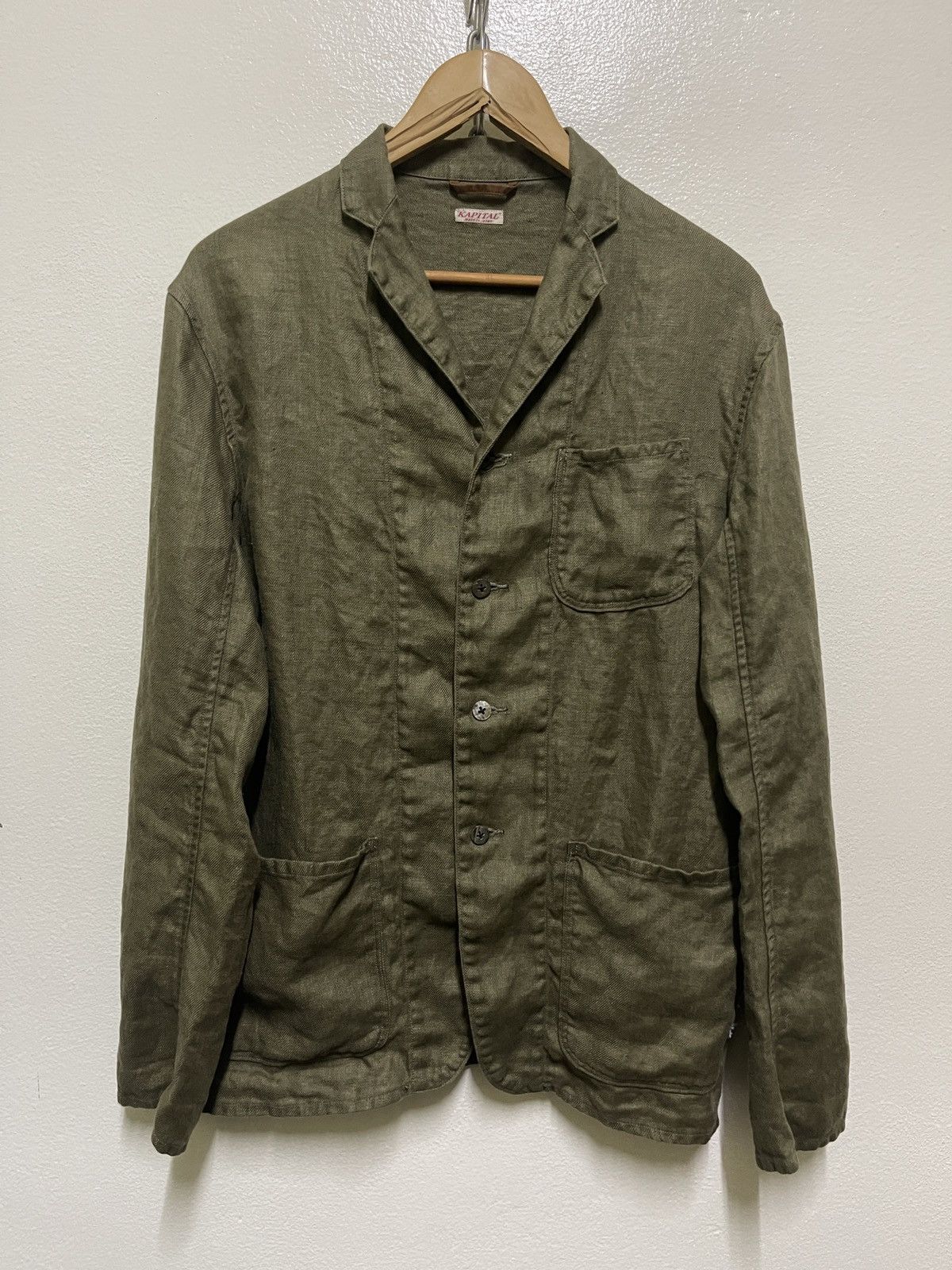 Japanese Brand Kapital Linen Four Button Jacket Size US L / EU 52-54 / 3 - 1 Thumbnail