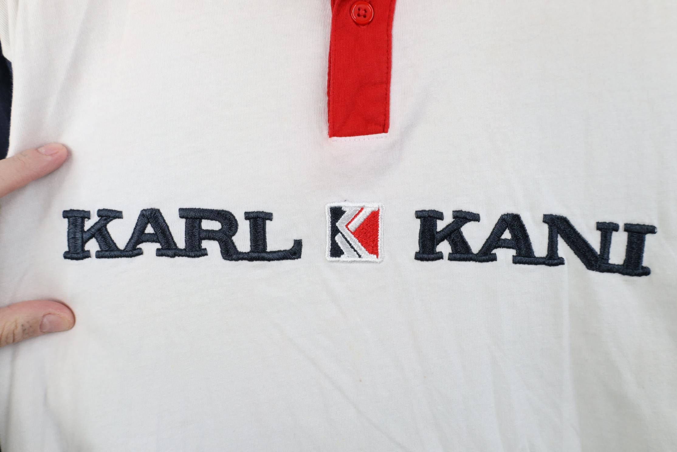 Karl Kani Vintage 90s Y2K Karl Kani Spell Out Long Sleeve Polo Shirt Size US L / EU 52-54 / 3 - 4 Thumbnail