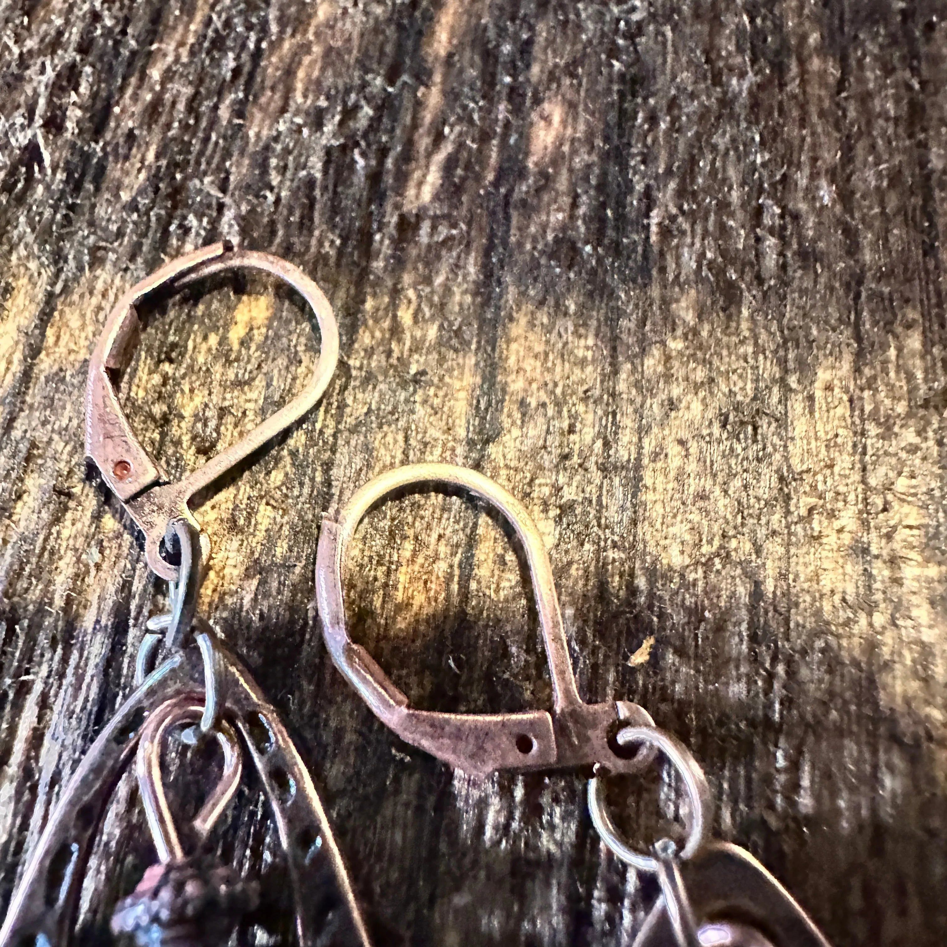 Other Boho Hippie Western Delicate Copper & Turquoise Drop Wire Ea Size ONE SIZE - 4 Thumbnail