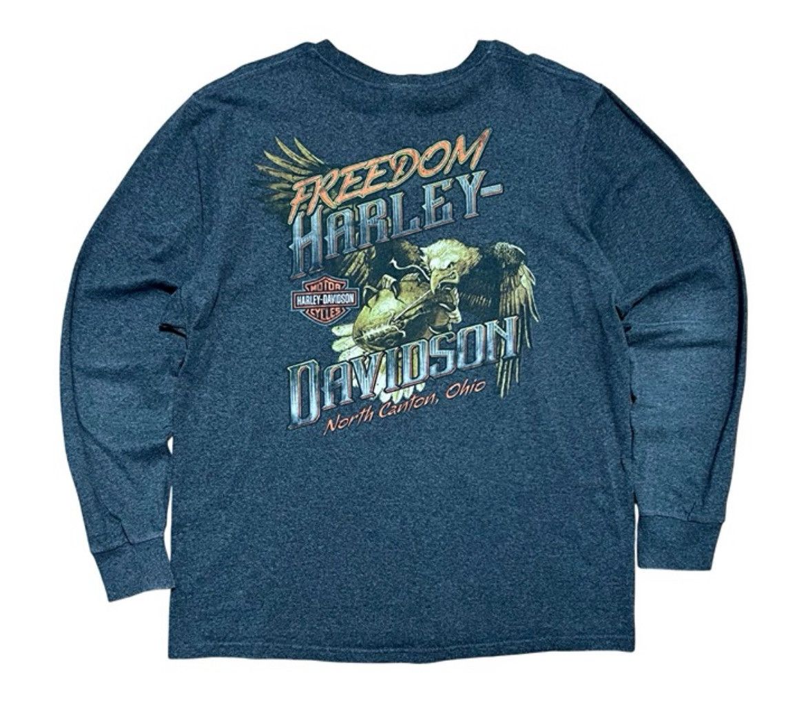 Harley Davidson Harley Davidson Freedom Eagle & Football Long Sleeve Shirt Size US XL / EU 56 / 4 - 2 Thumbnail