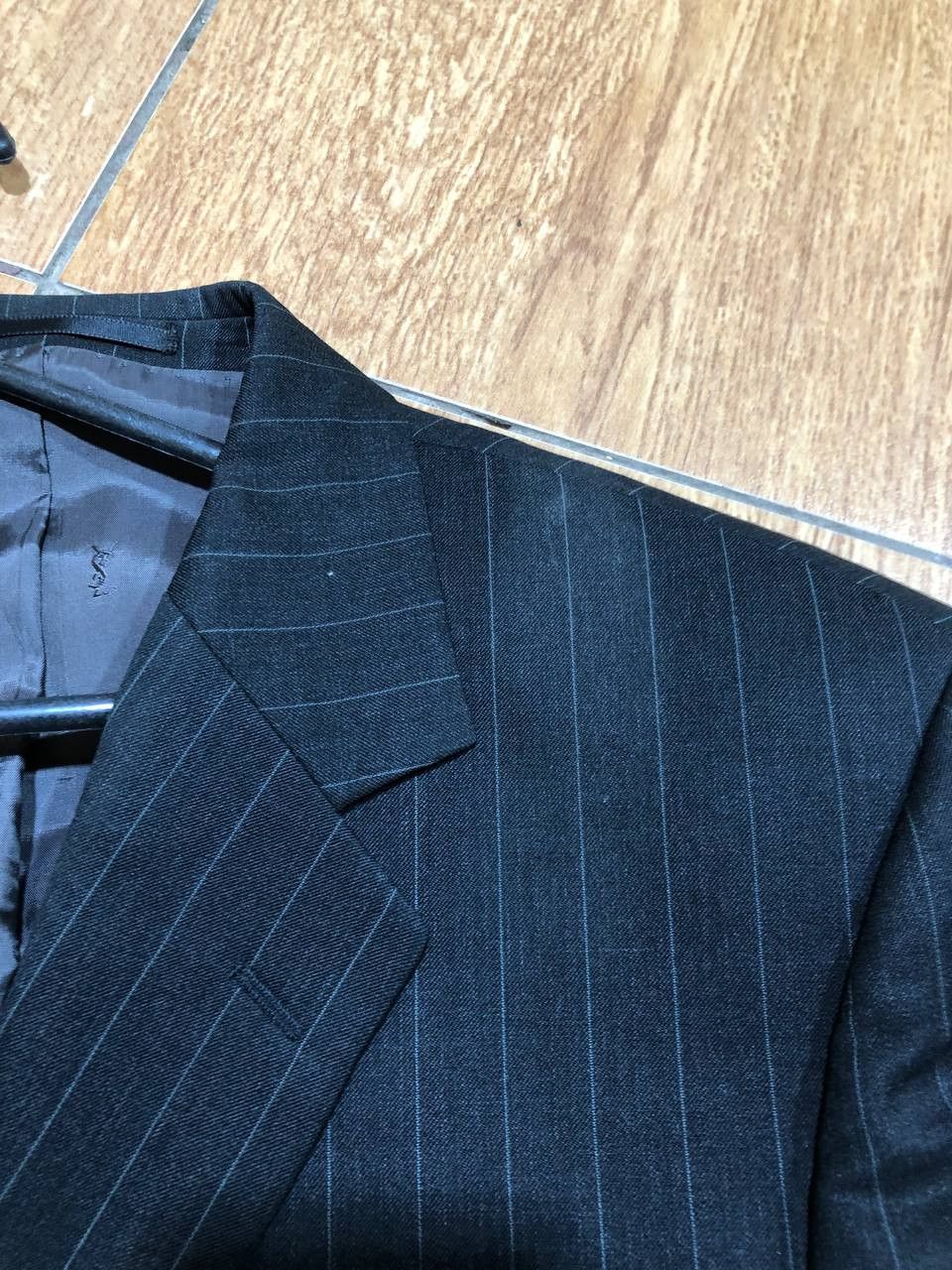 Yves Saint Laurent Yves Saint Laurent Blazer Jacket Striped Wool navy Size 52R - 13 Thumbnail