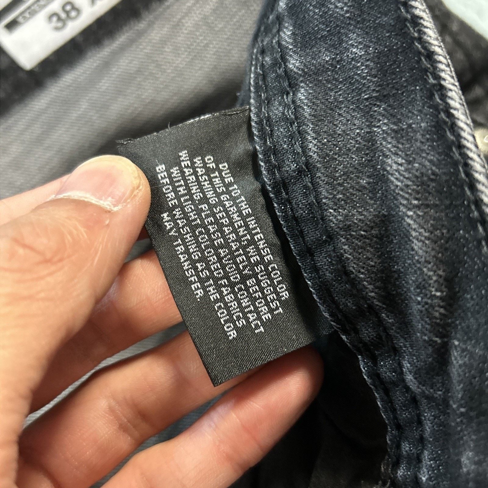 Buffalo David Bitton Loose Baggy Jeans 38x30 Hamilton Relaxed Black Straight Wide Size US 38 / EU 54 - 5 Thumbnail