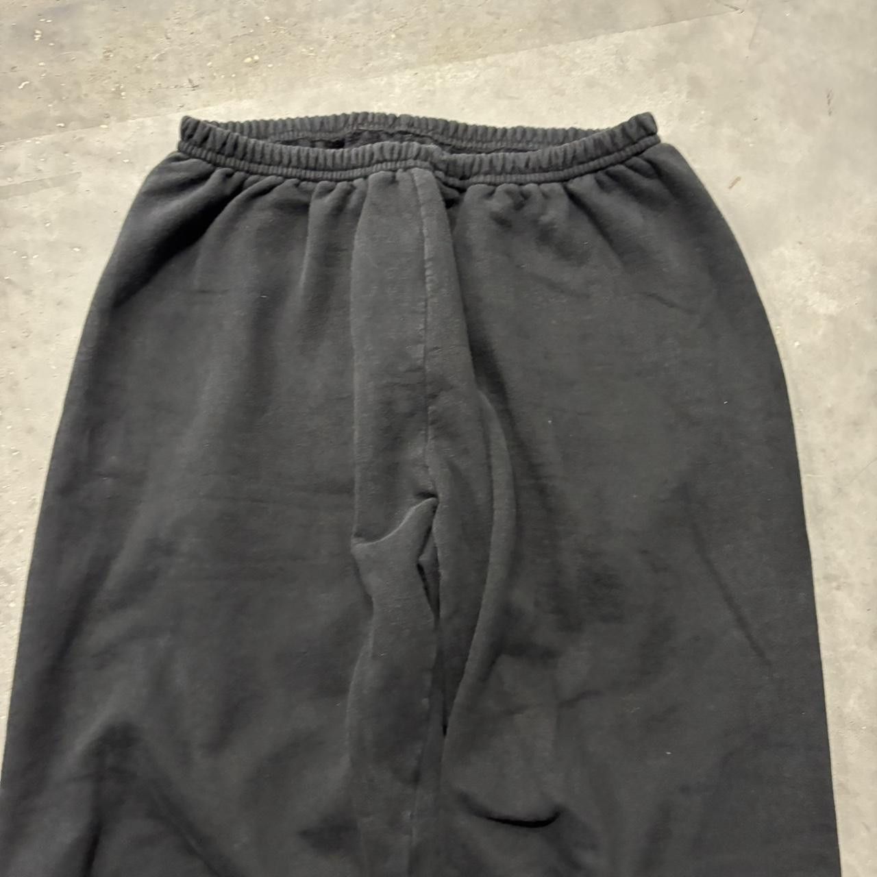 Japanese Brand × Vintage Crazy Vintage Y2K/2000s Black Essential Sweatpants! Size US 30 / EU 46 - 4 Thumbnail