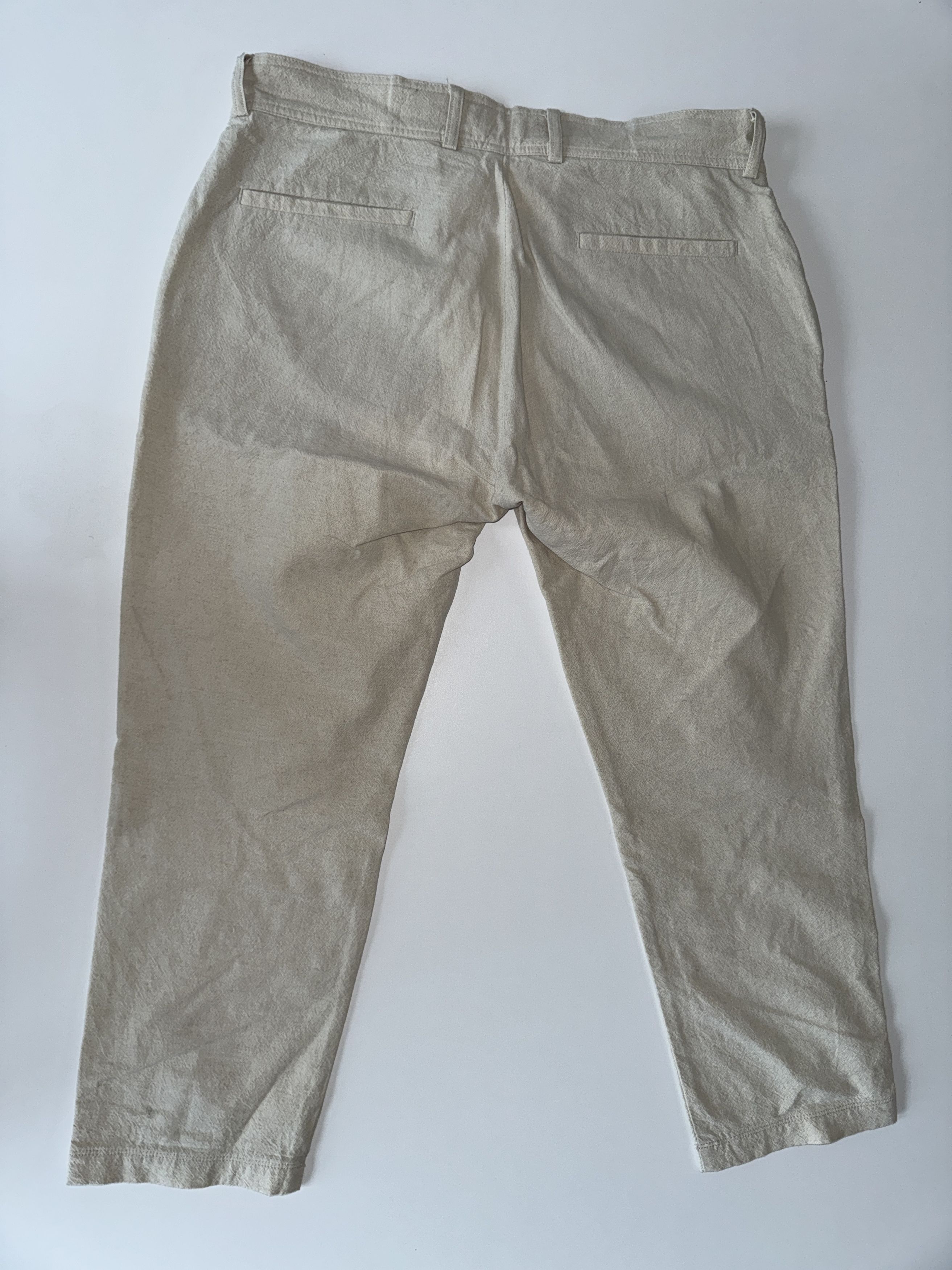 I Love Ugly Linen Slim Kobe Pant - Bone Size US 37 - 2 Thumbnail