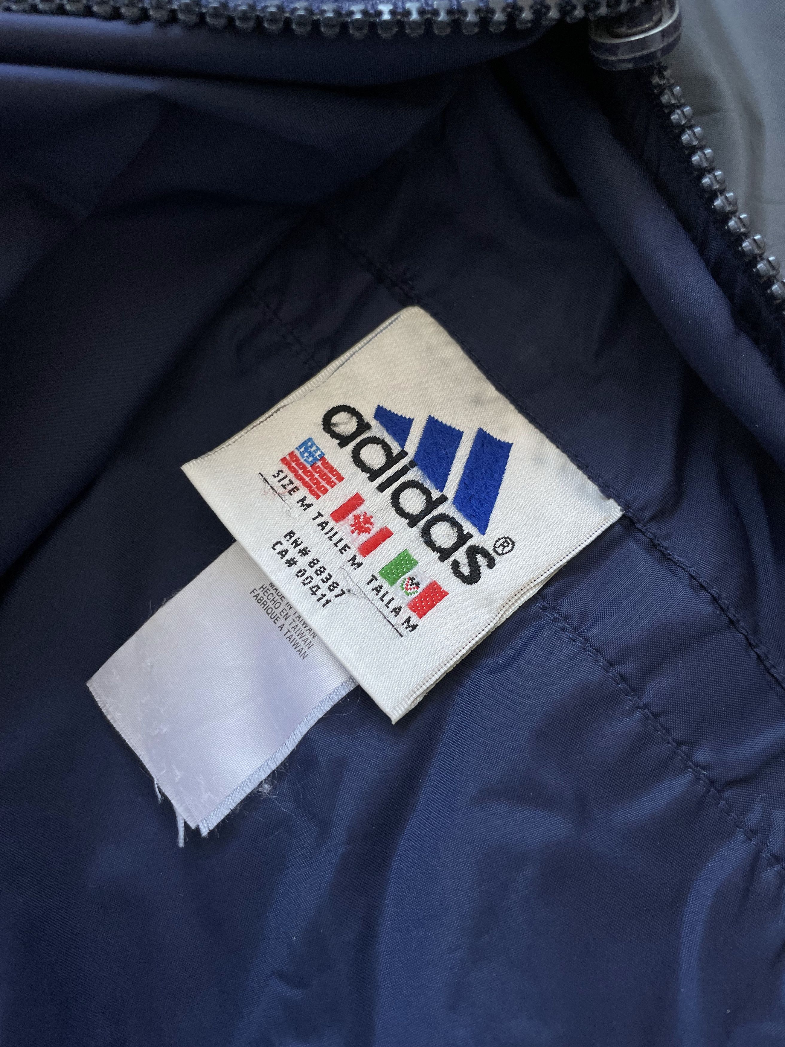 Adidas Vintage 90s Adidas Anorak style Big Logo Jacket Bilateral Size US L / EU 52-54 / 3 - 3 Thumbnail