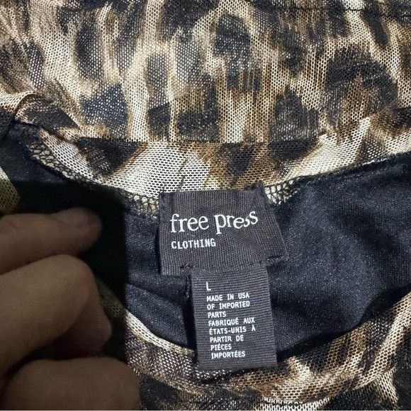 Other NEW FREE PRESS CLOTHING CHEETAH PRINT DRESS SZ LARGE L Size L / US 10 / IT 46 - 2 Thumbnail