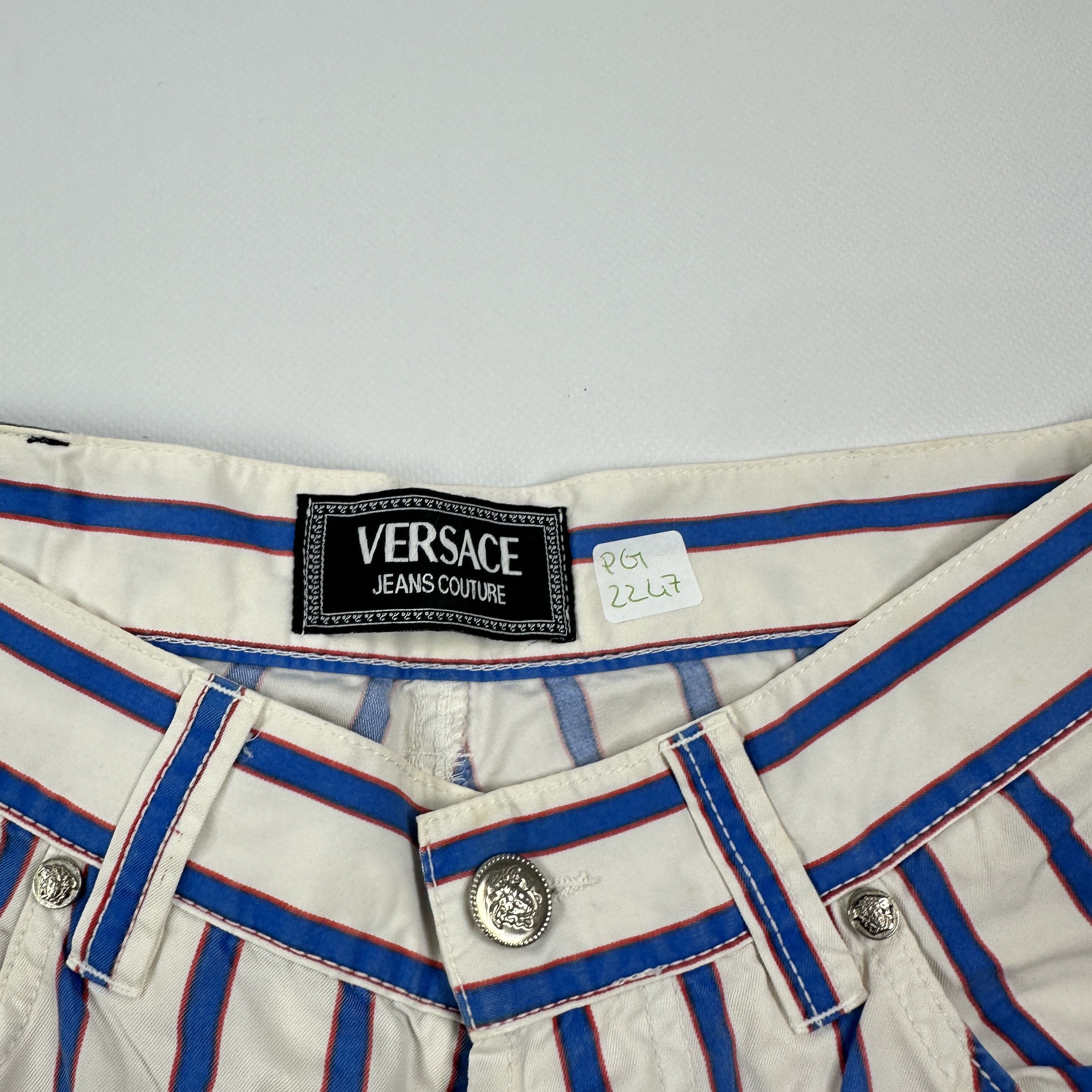 Versace Jeans Couture Pantaloni Versace Jeans Couture A Righe – 44 IT Size US 30 / EU 46 - 3 Thumbnail