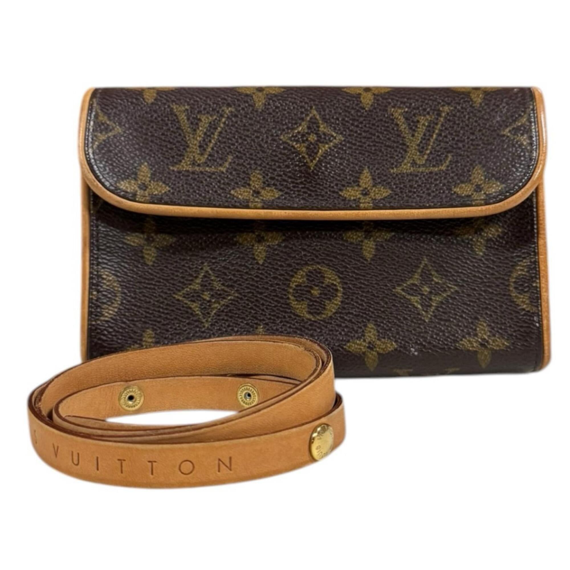 Louis Vuitton Louis Vuitton Pochette Florentine Monogram Waist Bag, Canvas M51855 Brown, Women's LOUIS VUITTON Size ONE SIZE - 1 Thumbnail