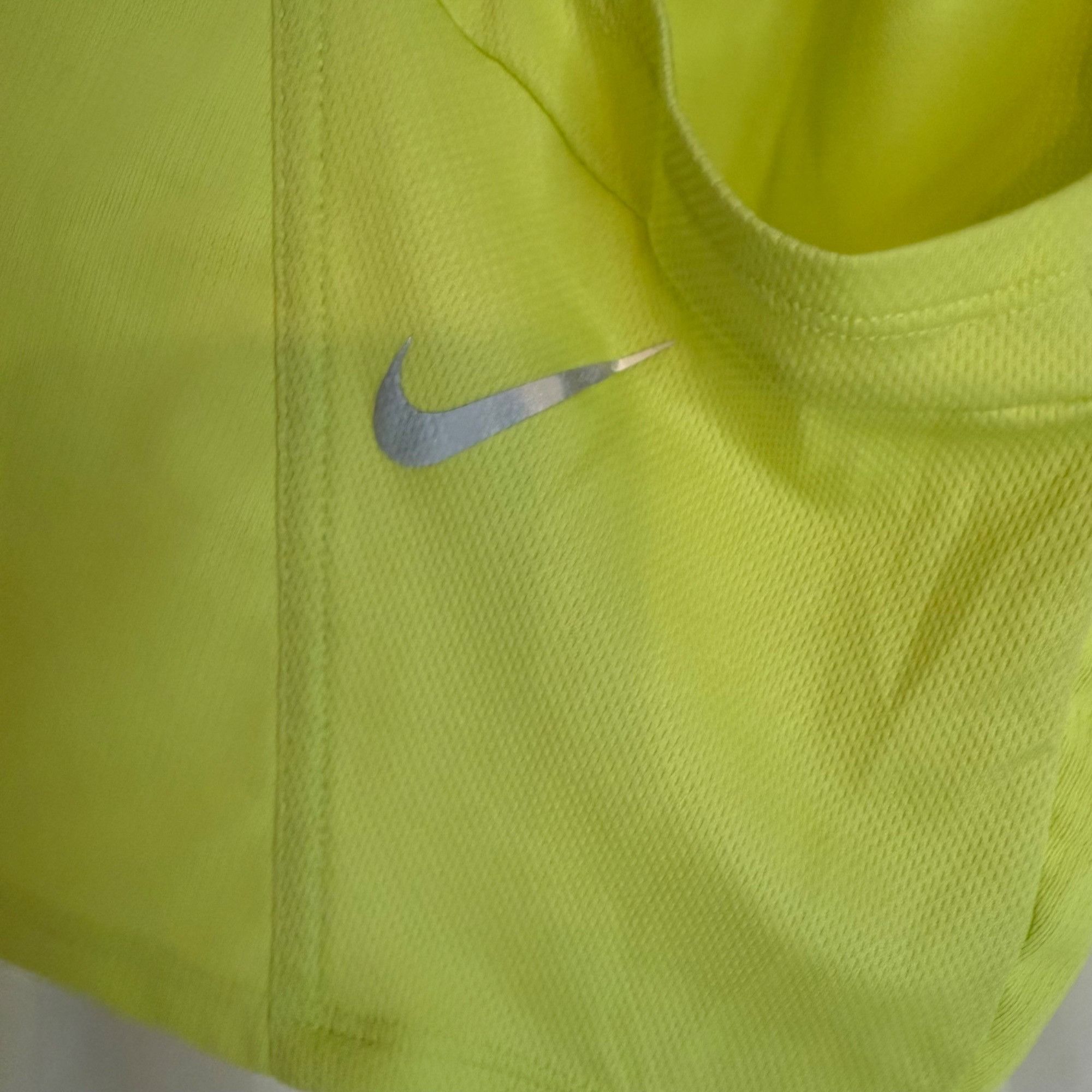 Nike Nike Dri-Fit Neon Yellow Crop Racerback Tank Top Womens L Size L / US 10 / IT 46 - 7 Thumbnail