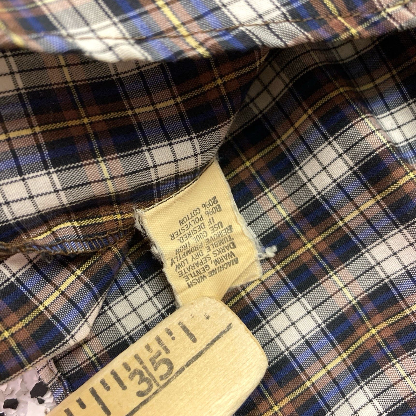 Vintage VINTAGE Kenny Rogers Western Plaid Pearl Snap Button Up Shirt 2XL Brown Cotton Long Sleeve Mens Regular Size 17.5 Size US XXL / EU 58 / 5 - 5 Thumbnail