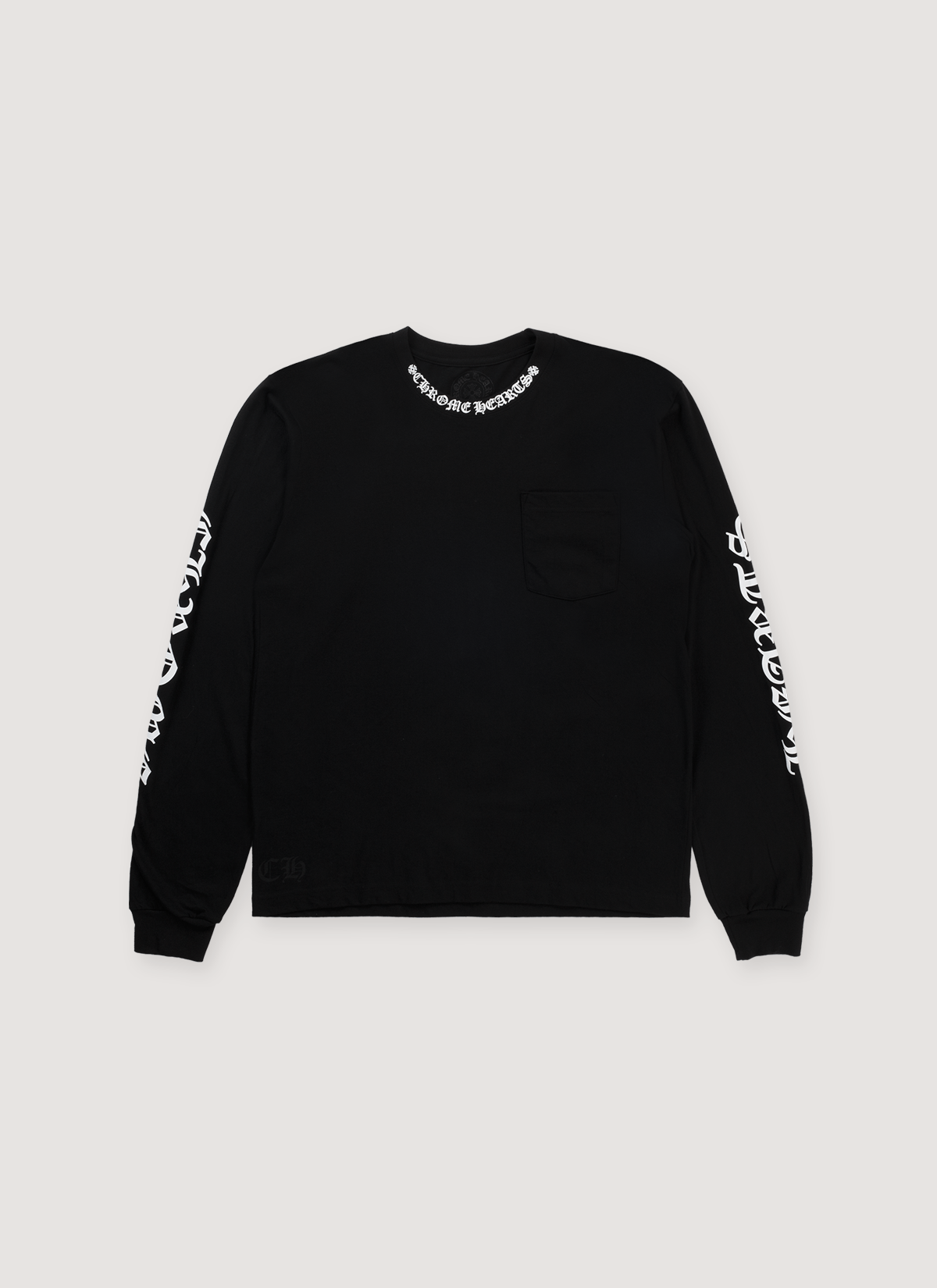 Chrome Hearts Neck Logo Longsleeve Black Size US L / EU 52-54 / 3 - 1 Thumbnail