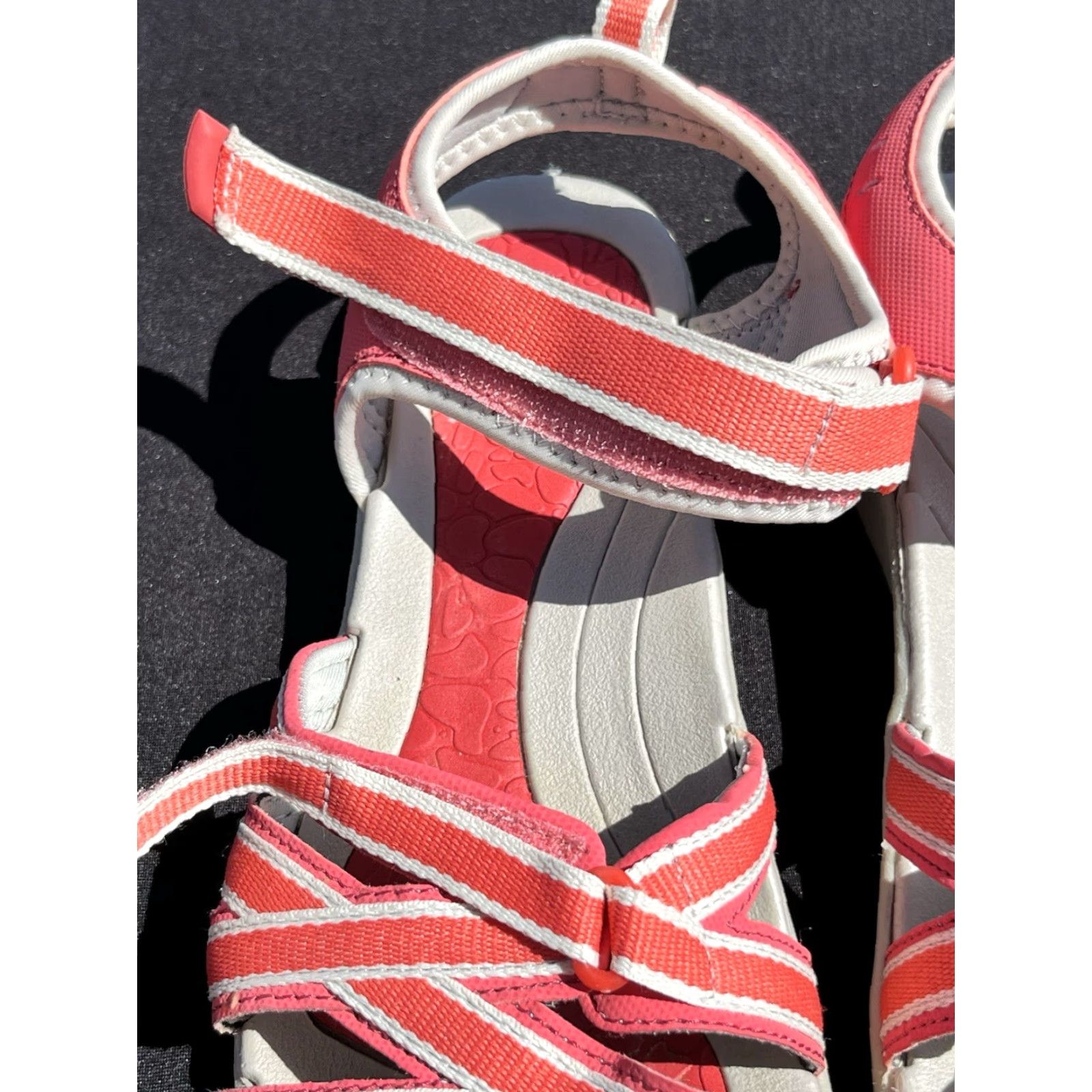 Croft & Barrow Croft & Barrow Pink Salmon Adjustable Strap Slip On Sandal Women’s Size 10 Casual Travel Flat Heel Size US 10 / IT 40 - 7 Thumbnail