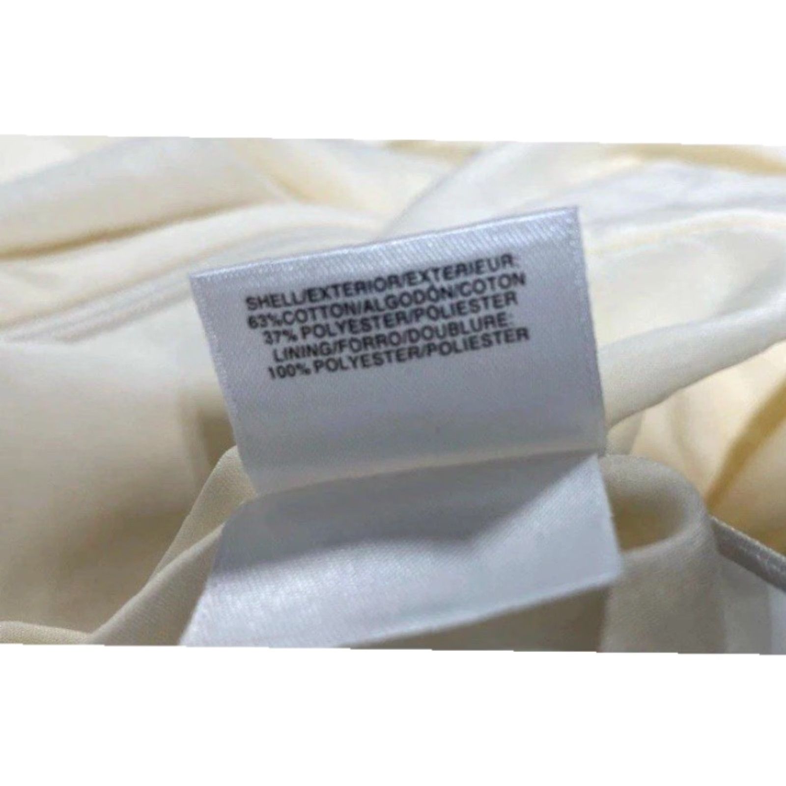 Anne Klein Anne Klein Dress Women's Sheath V-Neck Sleeveless Zip Knee Length Ivory 10 Size L / US 10 / IT 46 - 6 Thumbnail