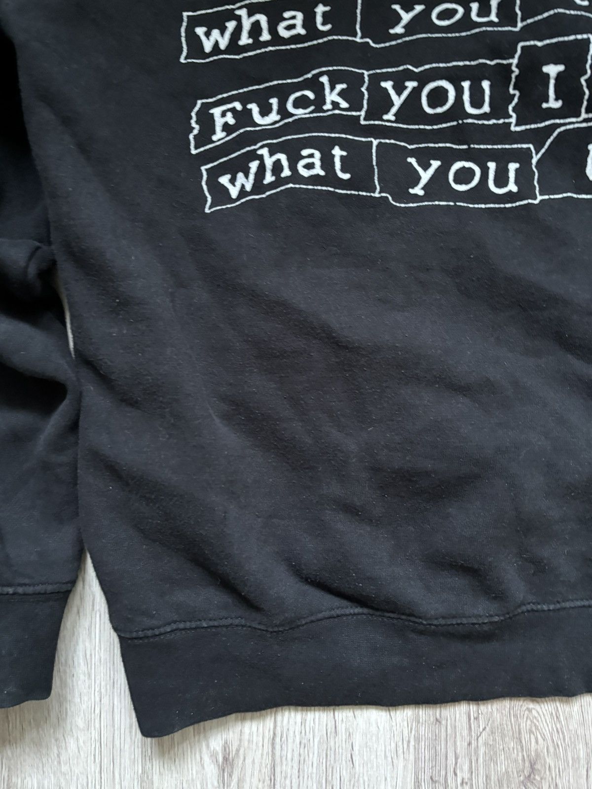 Pleasures Pleasures "Fuck You I Wont Do What You Tell Me" Black Hoodie Size US M / EU 48-50 / 2 - 22 Thumbnail