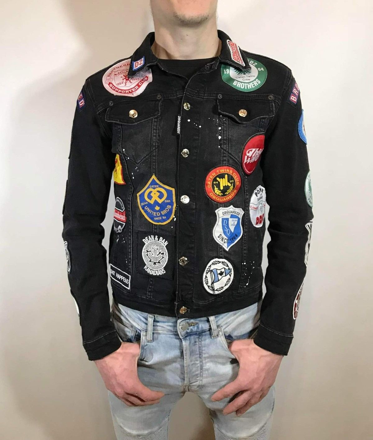 Dsquared2 Dsquared2 made in Italy denim jacket with patch patches Size US S / EU 44-46 / 1 - 4 Thumbnail