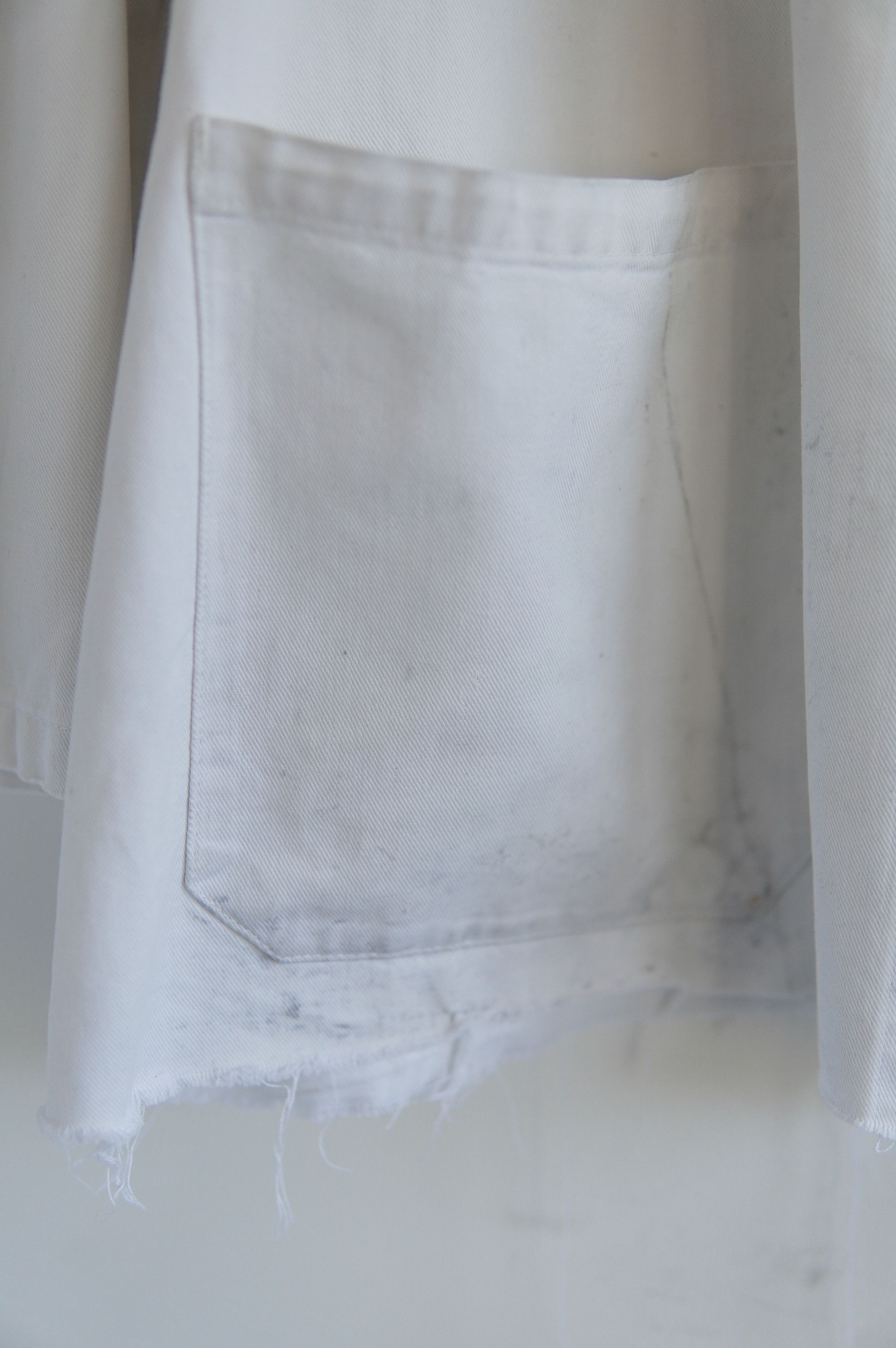 Le Laboureur Vintage Rare 70s Chore French Cropped Worker White Jacket Size US XL / EU 56 / 4 - 9 Thumbnail