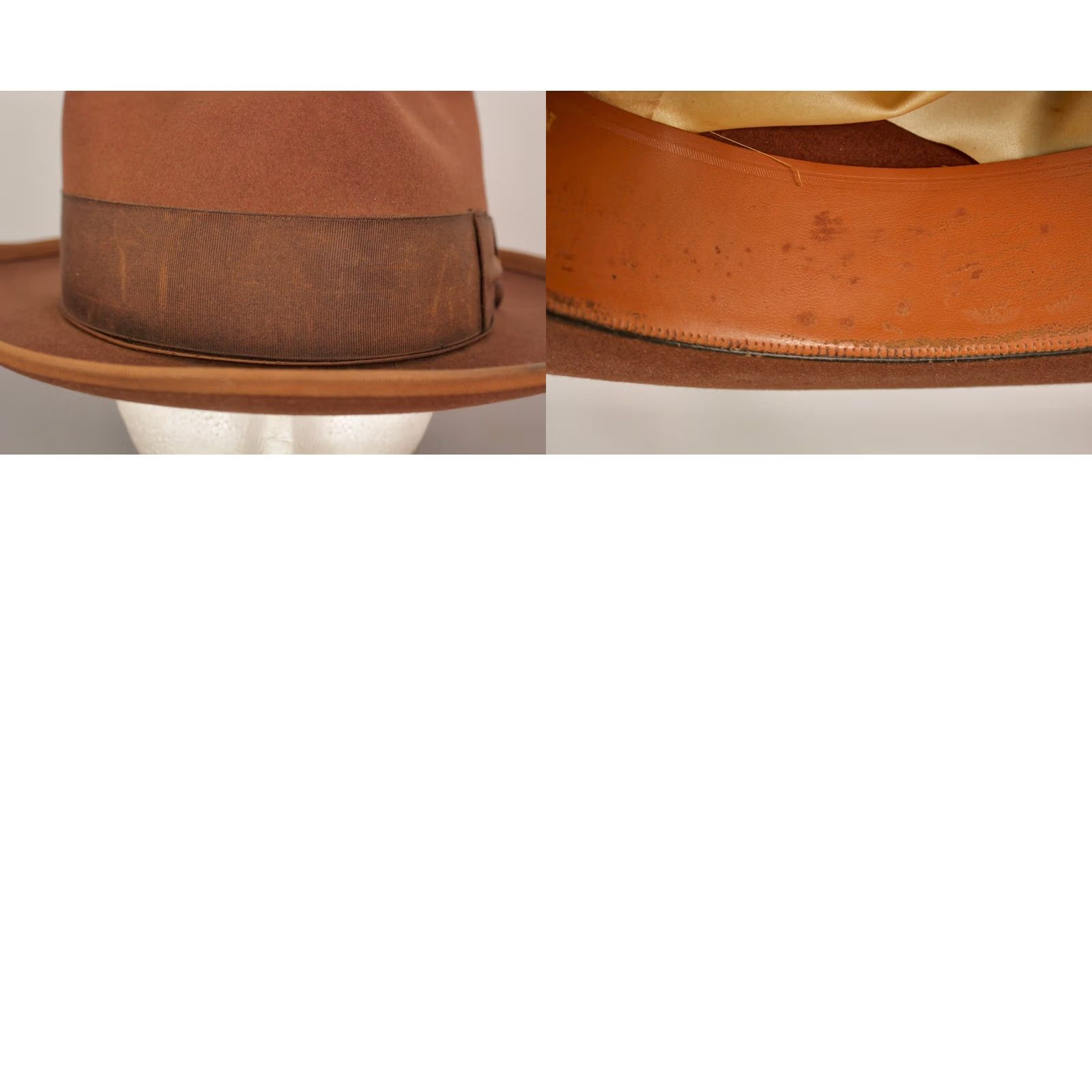 Stetson VINTAGE Stetson Hat Brown 1950s 70s Stetsonian Size 6 7/8 Mens Size ONE SIZE - 9 Thumbnail