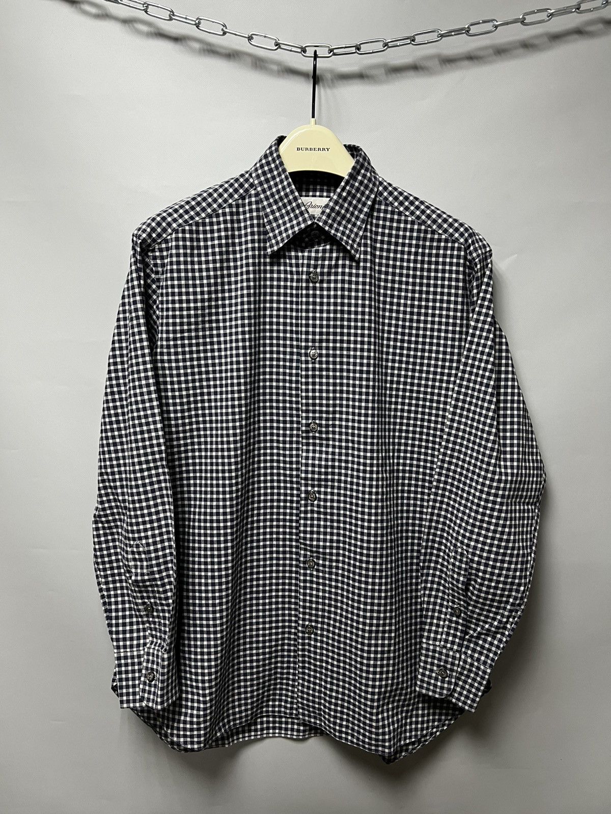 Brioni Brioni Cotton Vintage Button Up Shirt made in Italy Size US M / EU 48-50 / 2 - 1 Thumbnail