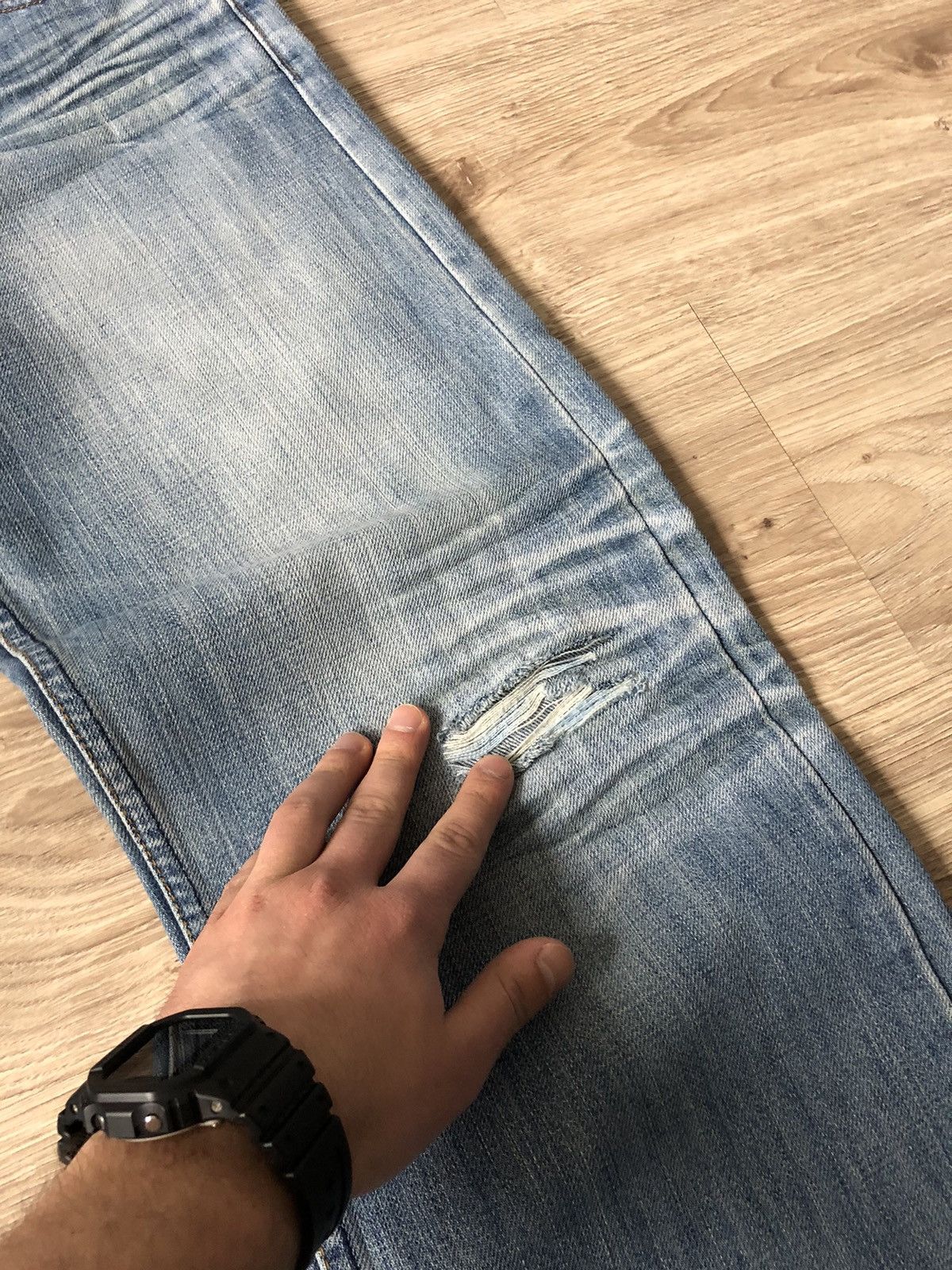 Diesel Vintage Diesel Y2K Japanese Style Distressed Denim Jeans Size US 34 / EU 50 - 7 Thumbnail