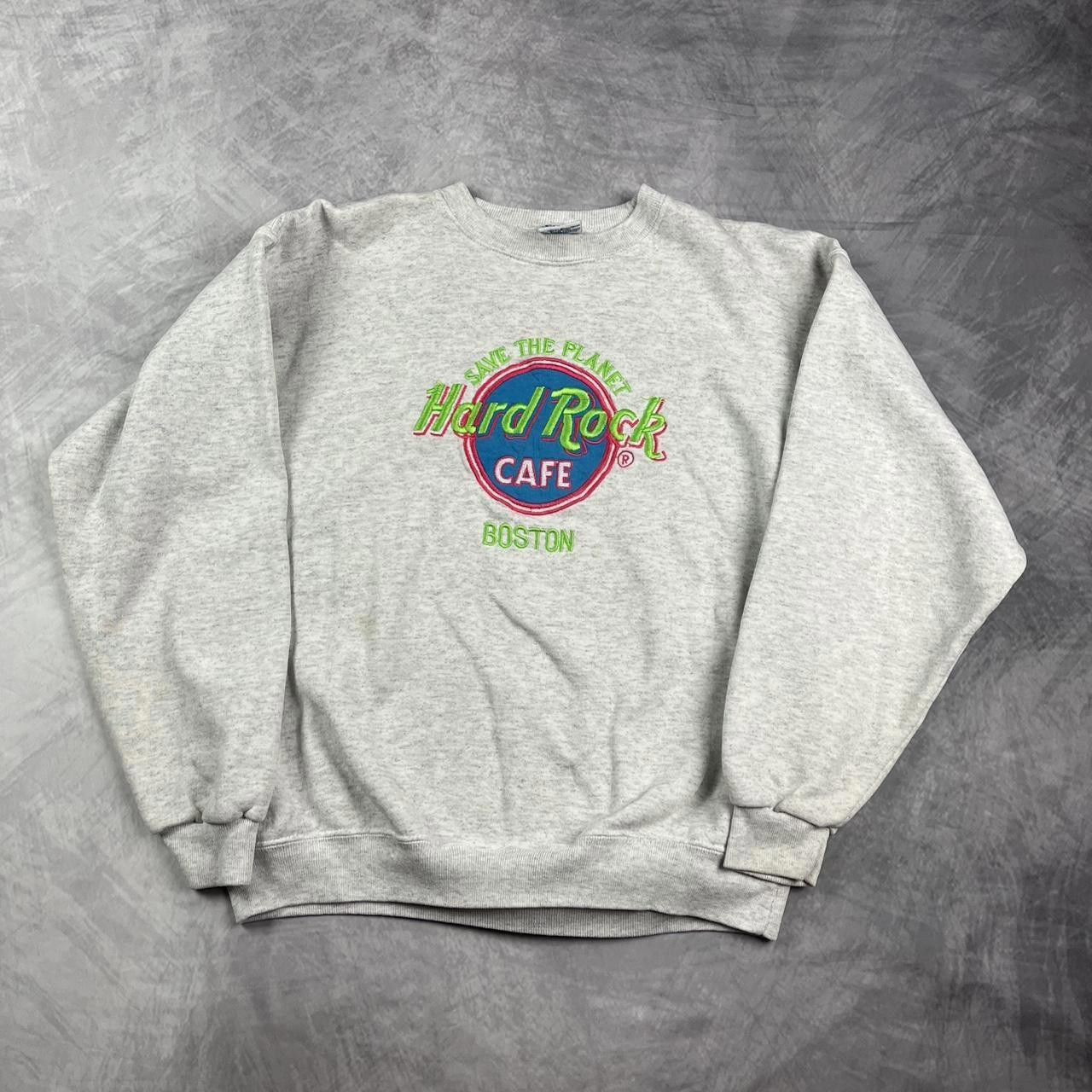 Designer Vintage Hard Rock Cafe crewneck Size US L / EU 52-54 / 3 - 1 Thumbnail