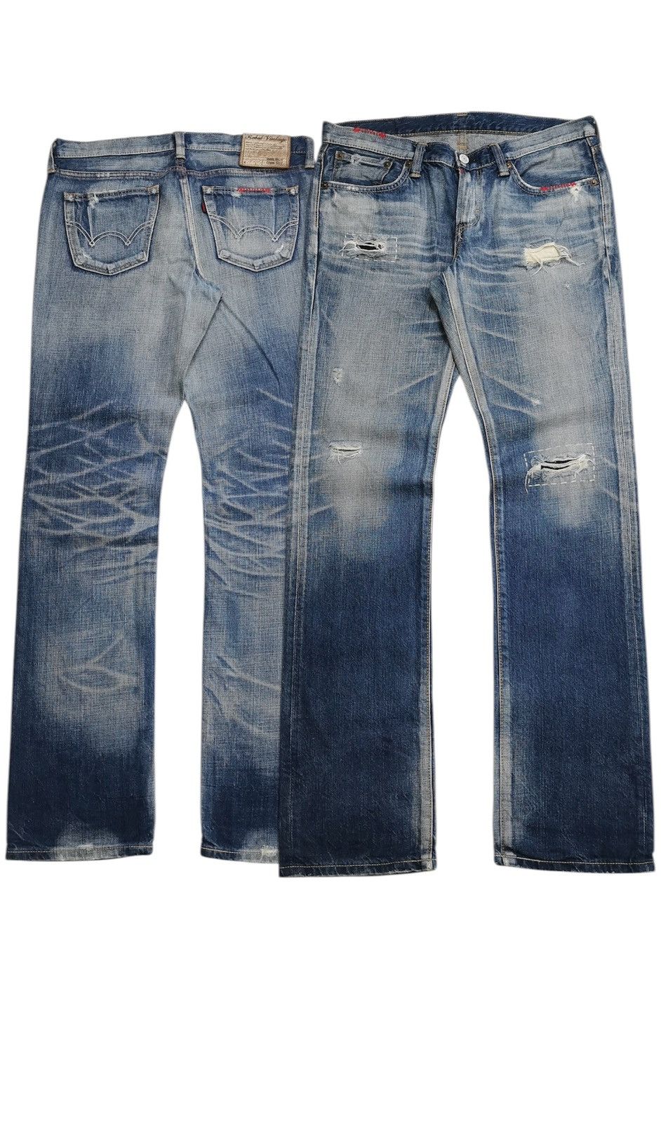 Edwin Edwin Rebel Vintage 503 Repaired Faded Denim Jeans Size US 32 / EU 48 - 1 Thumbnail