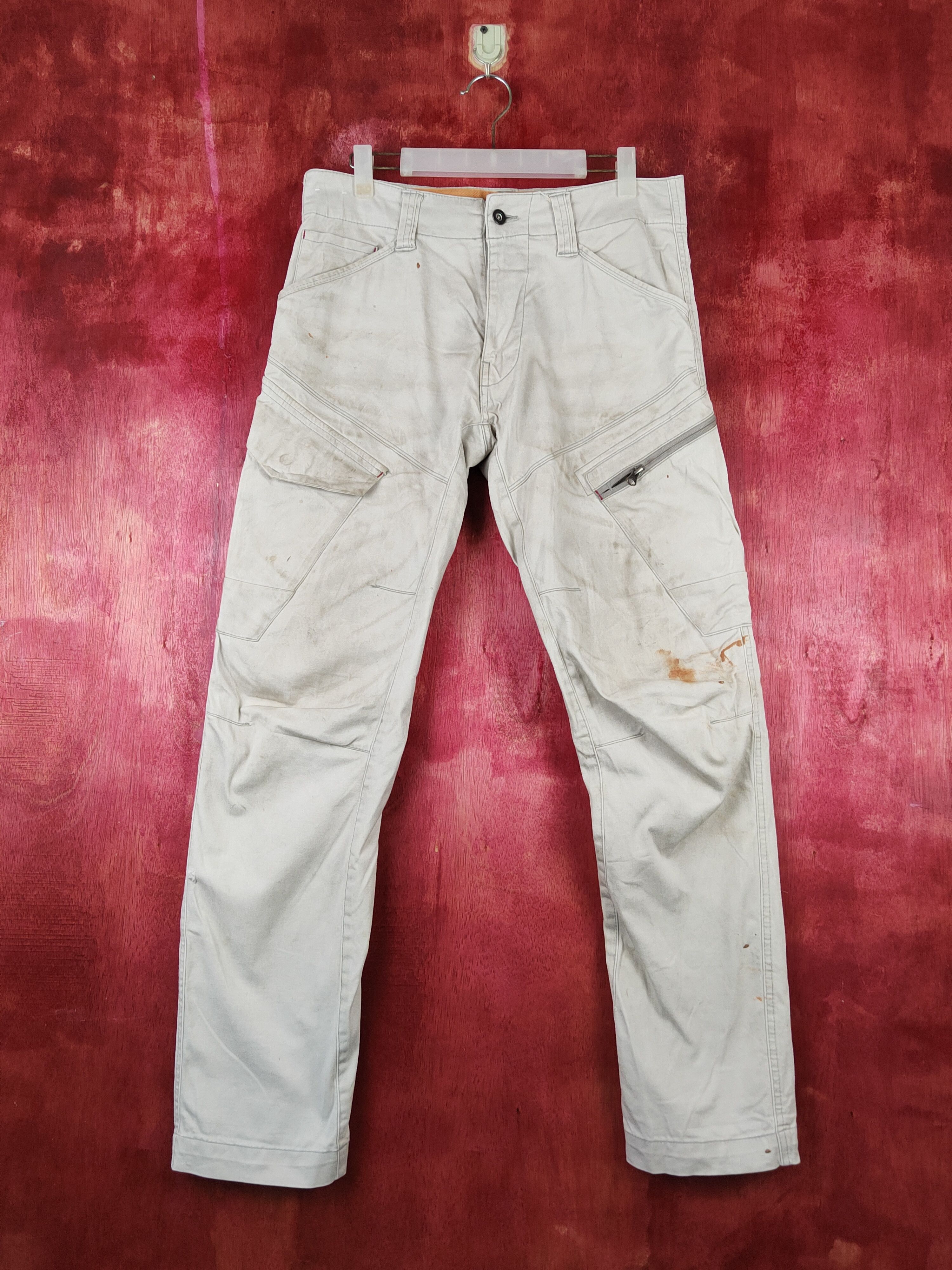 image of Vintage Genba-Xebec Light Gray Multipocket Cargo Pants S1450, Men's (Size 32)