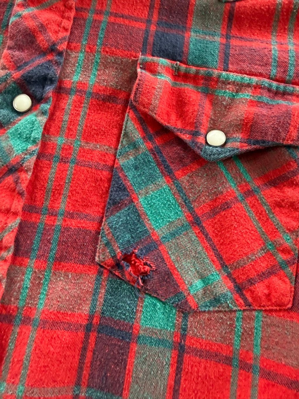 Vintage Vintage Washington Dee Cee Red Green Plaid Pearl Snap Wester Size US M / EU 48-50 / 2 - 5 Thumbnail