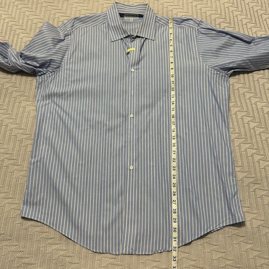 Sulka Sulka blue striped button down size 17.5 Size US XL / EU 56 / 4 - 8 Thumbnail
