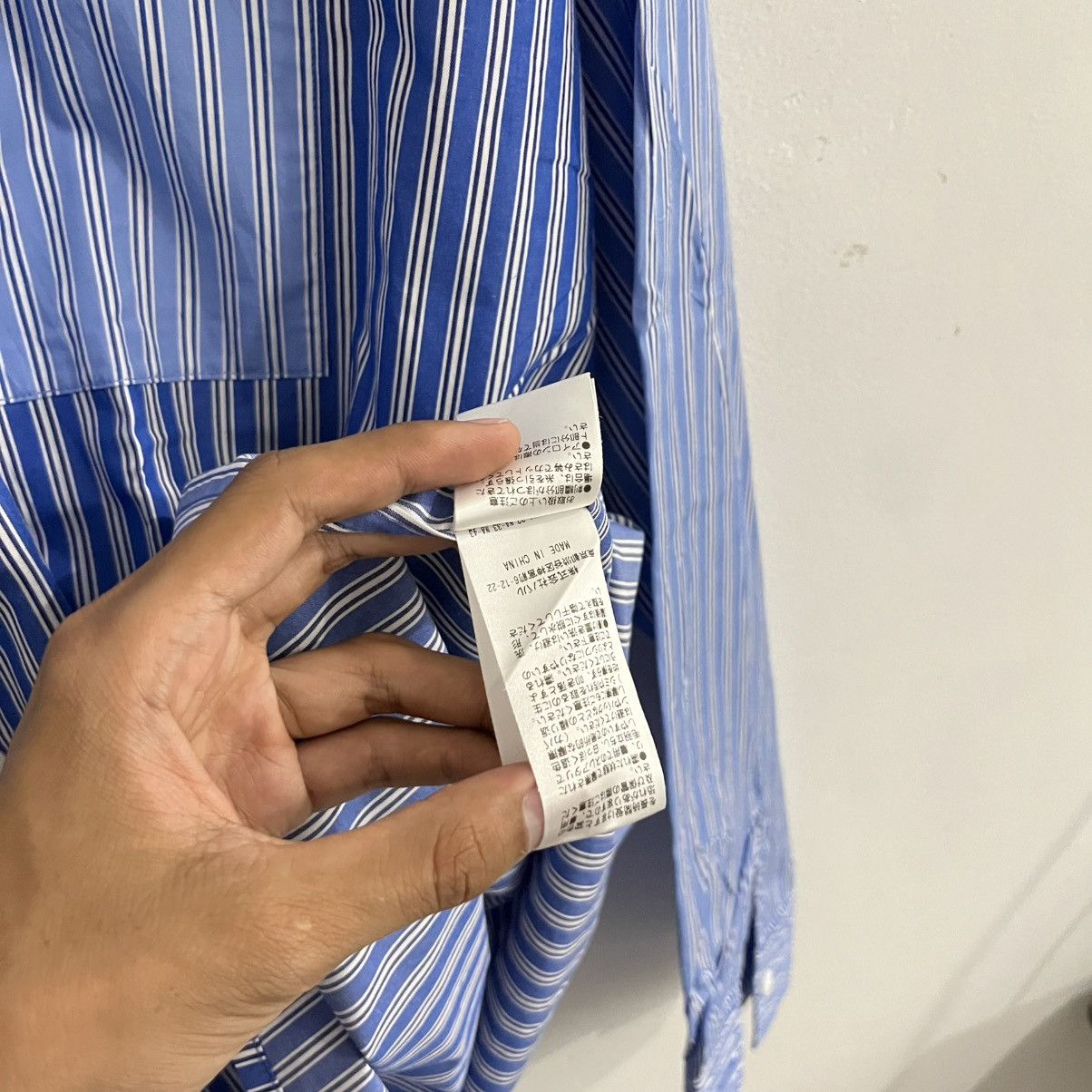 Kangol Kangol Blu Striped Button Up Size US L / EU 52-54 / 3 - 5 Thumbnail