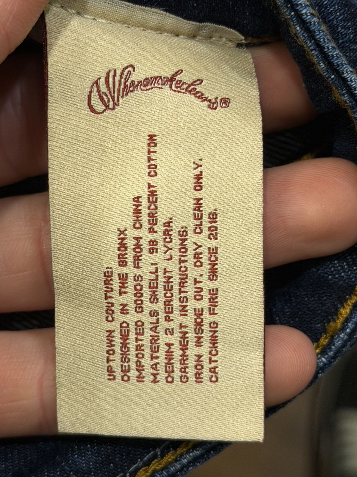 Whensmokeclears Fumi x WhenSmokeClears Pearl Blue Denim Jeans Size US 32 / EU 48 - 6 Thumbnail