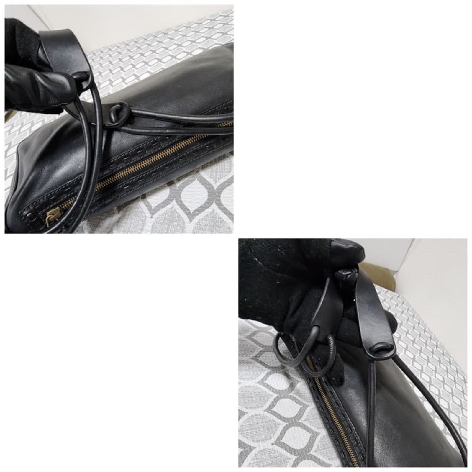 Gucci Authentic Gucci Vintage Leather Shoulder Bag Black Size ONE SIZE - 9 Thumbnail