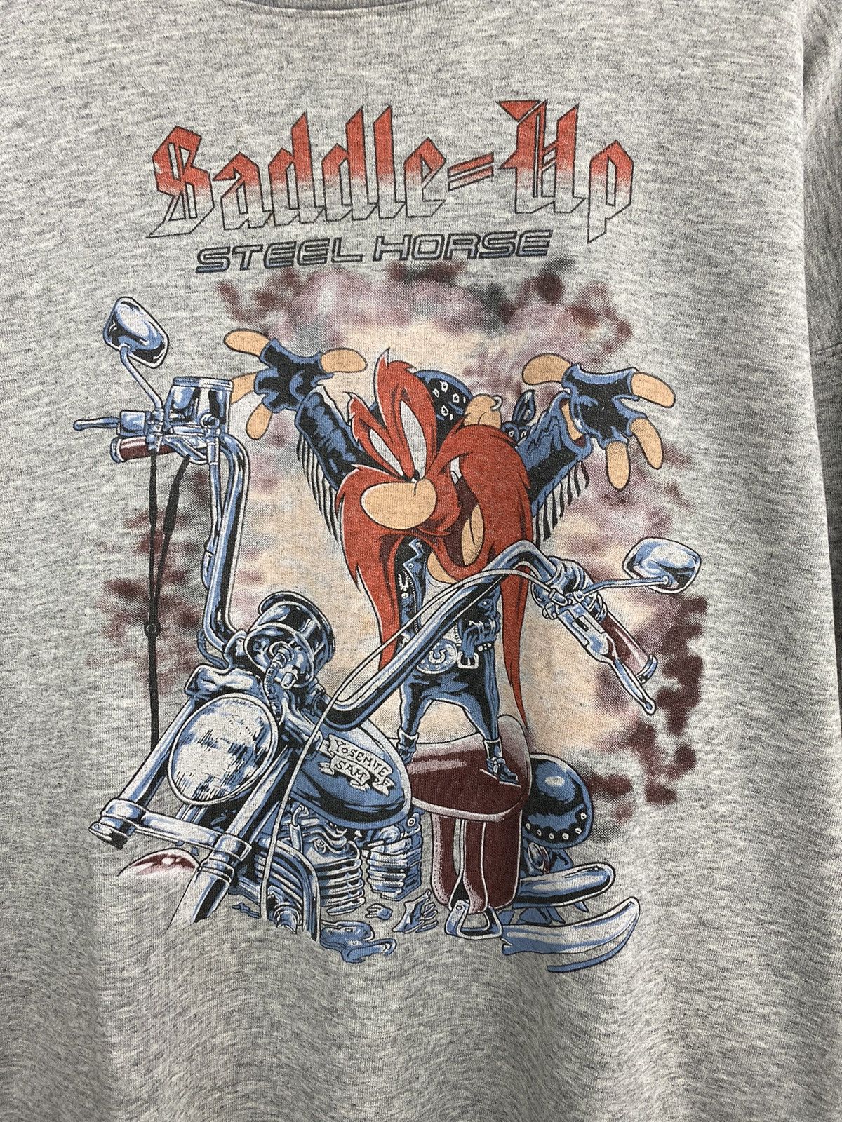 Harley Davidson Vintage 80s Yosemite Sam Choppers Sweatshirt Harley Davidson Size US XL / EU 56 / 4 - 4 Thumbnail
