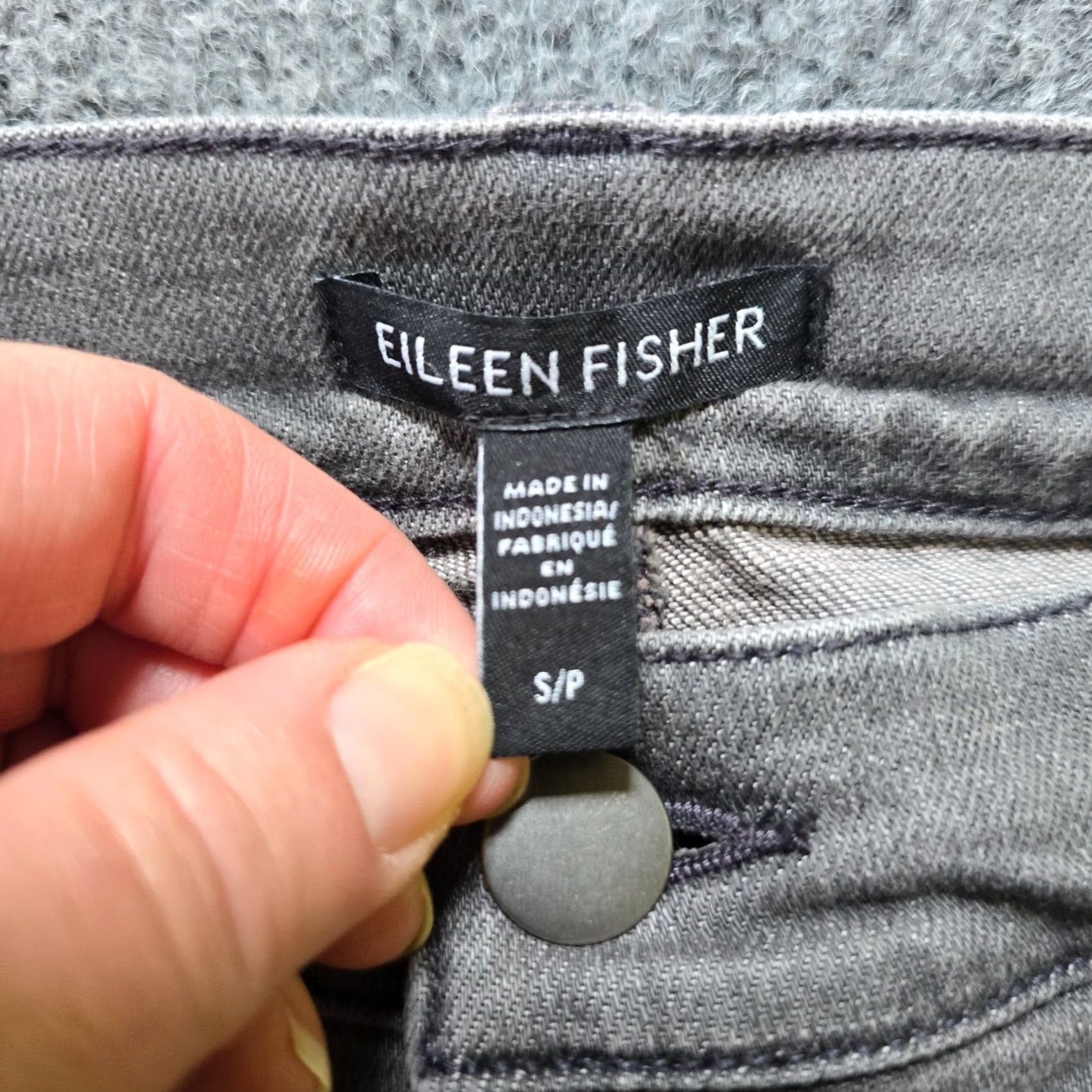Eileen Fisher Eileen Fisher Jeans Womens Small Gray Skinny Denim Pants Stretch Preppy Casual Size 28" / US 6 / IT 42 - 4 Thumbnail