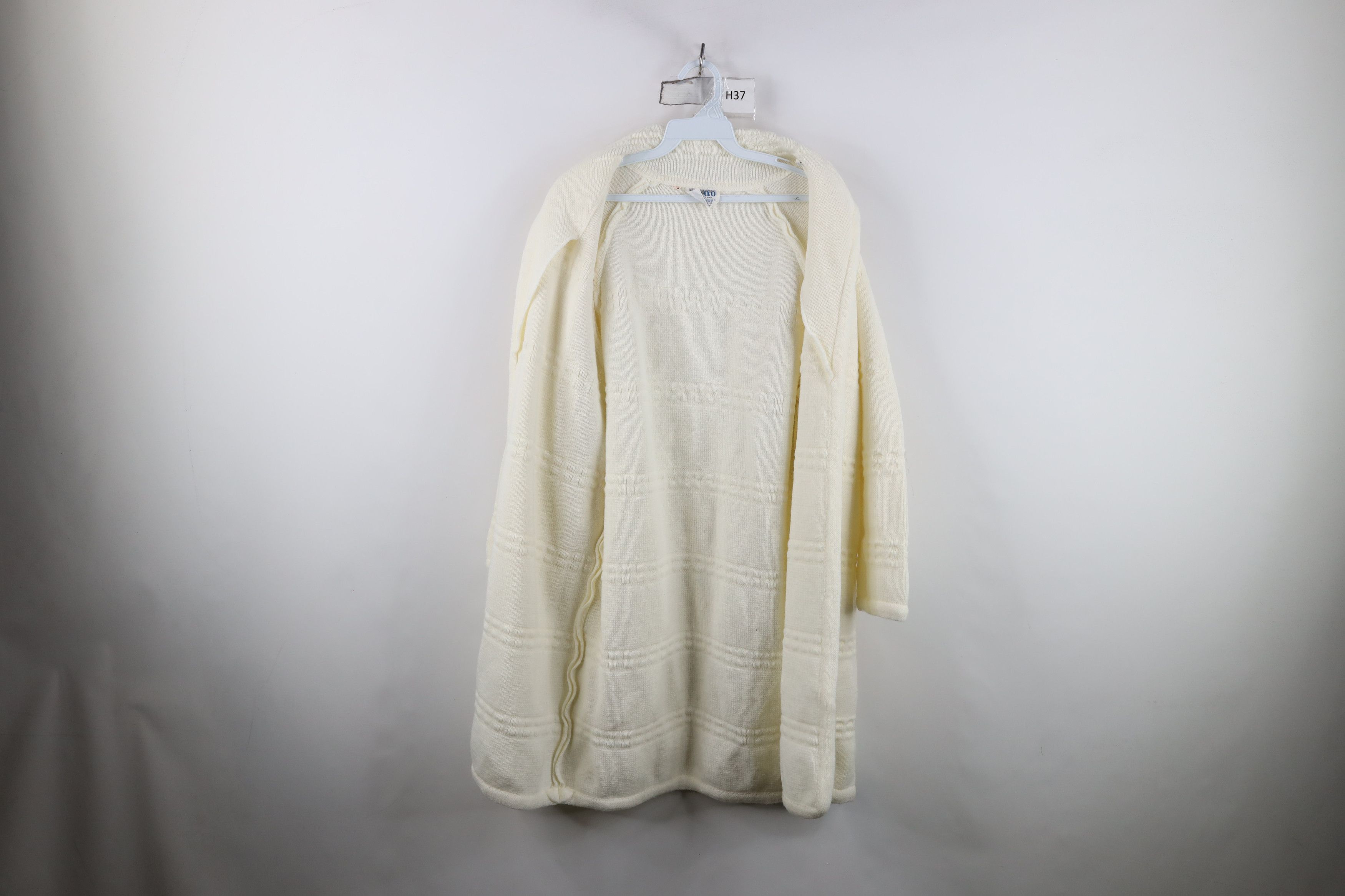 Vintage Vintage 60s 70s Streetwear Knit Open Front Cardigan Sweater Size M / US 6-8 / IT 42-44 - 8 Thumbnail