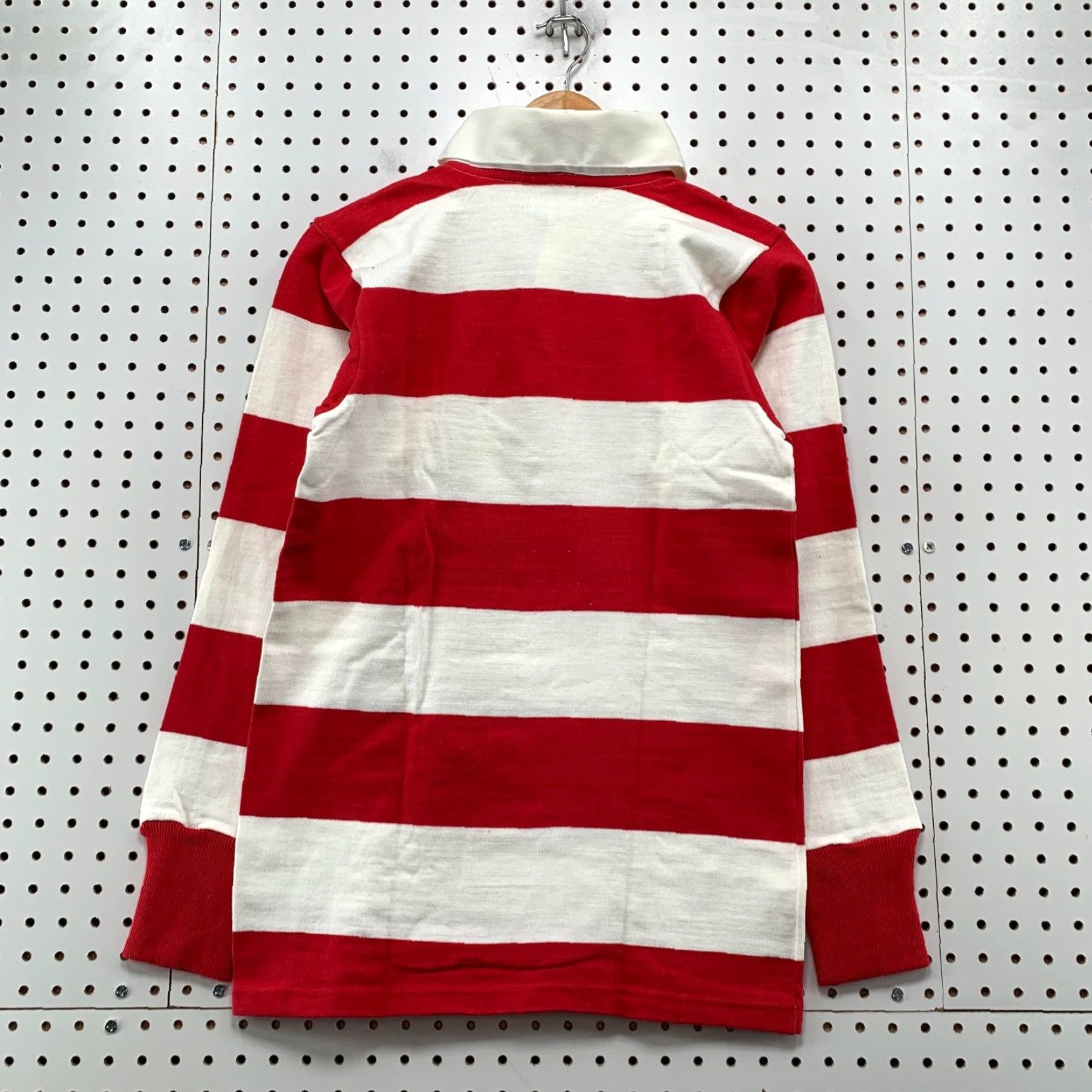 Vintage VINTAGE Vantage Rugby Polo Shirt Men S Red White Stripe HFC Long Sleeve USA Size US S / EU 44-46 / 1 - 2 Thumbnail
