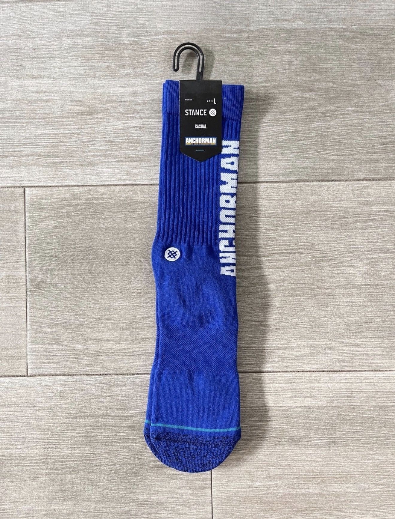 Stance Socks Stance Anchorman The Legend Blue Casual Crew Socks Sz Large Size ONE SIZE - 1 Thumbnail