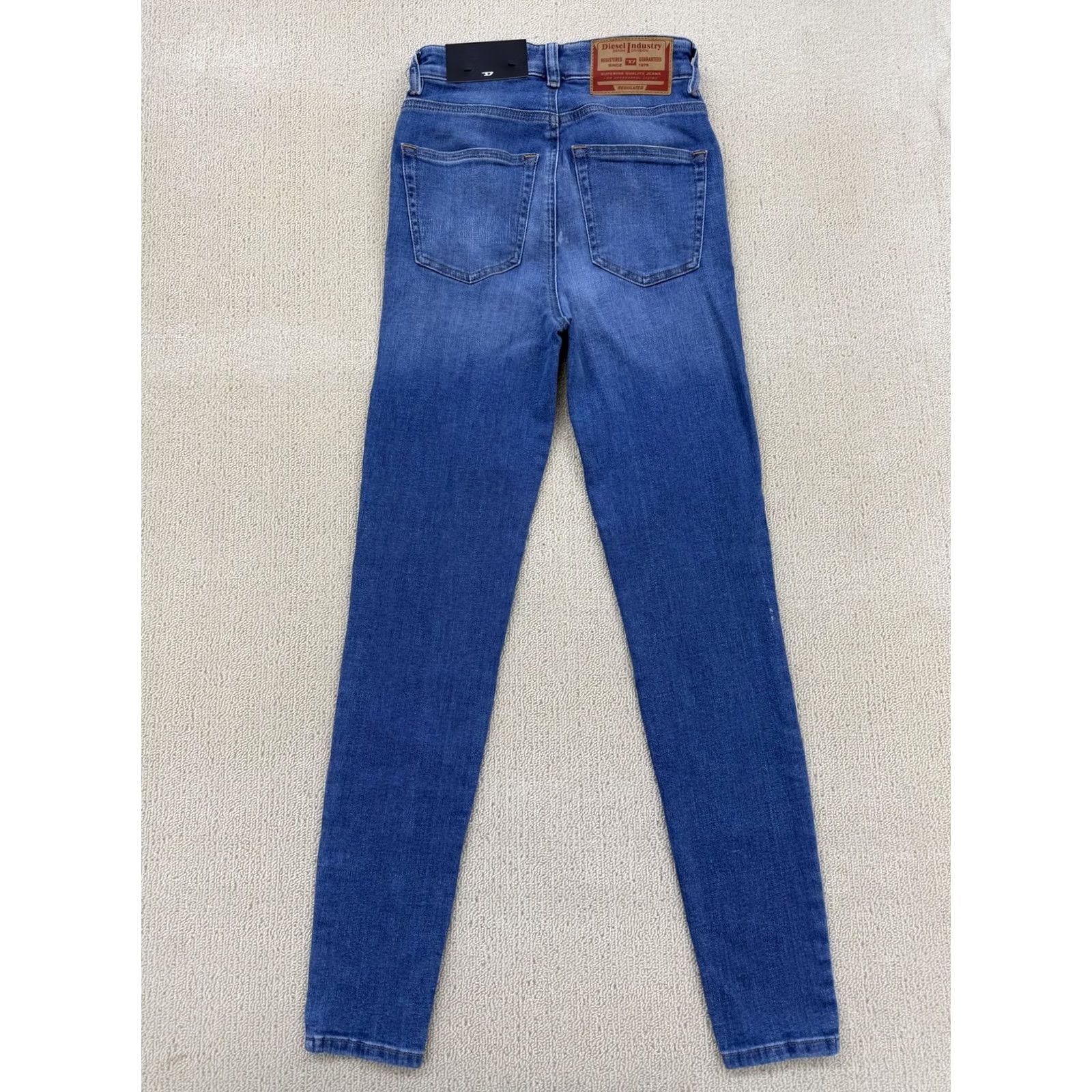 Diesel Diesel W24 Blue High Rise Skinny Jeans NWT Women’s Jeans Size 42" / US 20 - 2 Thumbnail