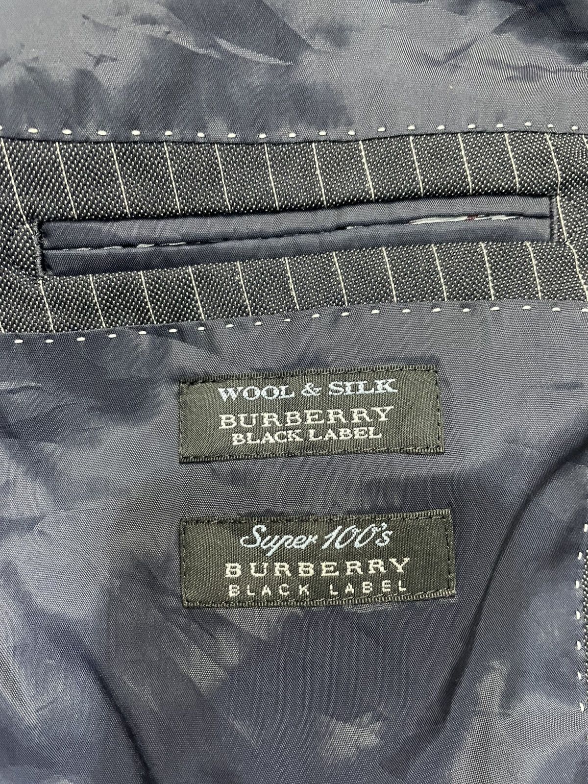 Burberry Burberry Black Label Pinstripe Blazer Size 40R - 6 Thumbnail